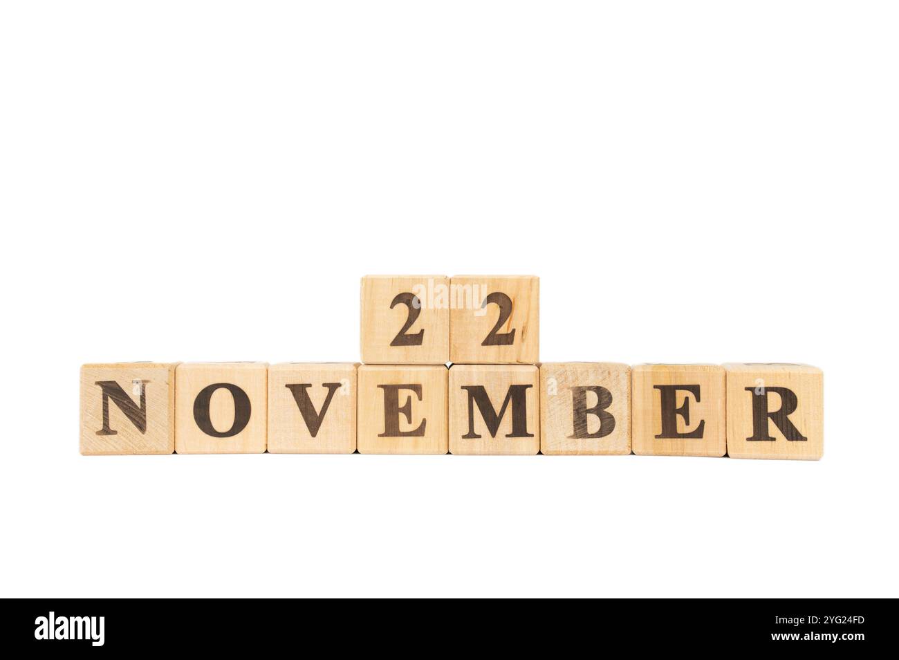 Holz 22. November. US-Präsident John F. Kennedy ermordet. Angela Merkel Kanzlerin, erste Frau, die das Amt innehatte. Amerikanische Bildungswoche 20 Stockfoto