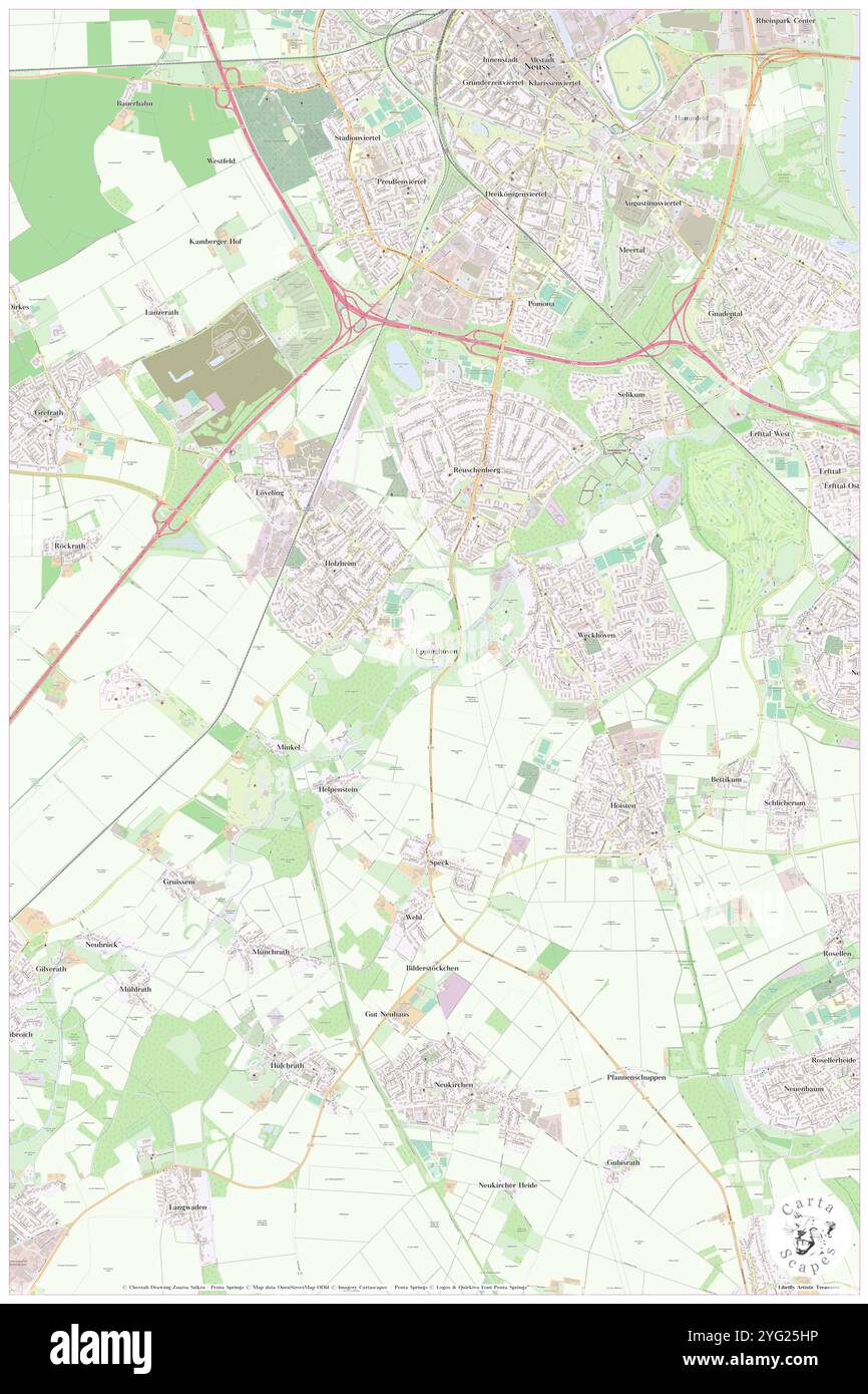 Kloster Eppinghoven, Bezirk Düsseldorf, DE, Deutschland, Nordrhein-Westfalen, n 51 9' 16'', N 6 40' 46'', Karte, Cartascapes Map, veröffentlicht 2024. Erkunden Sie Cartascapes, eine Karte, die die vielfältigen Landschaften, Kulturen und Ökosysteme der Erde enthüllt. Reisen Sie durch Zeit und Raum und entdecken Sie die Verflechtungen der Vergangenheit, Gegenwart und Zukunft unseres Planeten. Stockfoto