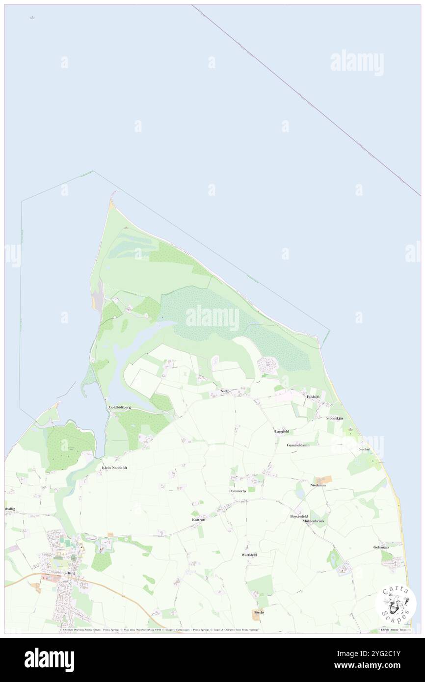 Nieby, DE, Deutschland, Schleswig-Holstein, N 54 48' 0'', N 9 45' 20''', Karte, Cartascapes Map, veröffentlicht 2024. Erkunden Sie Cartascapes, eine Karte, die die vielfältigen Landschaften, Kulturen und Ökosysteme der Erde enthüllt. Reisen Sie durch Zeit und Raum und entdecken Sie die Verflechtungen der Vergangenheit, Gegenwart und Zukunft unseres Planeten. Stockfoto