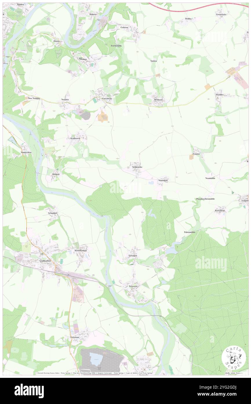 Martha, DE, Deutschland, Sachsen, N 51 12' 22'', N 12 46' 57''', Karte, Cartascapes Map, veröffentlicht 2024. Erkunden Sie Cartascapes, eine Karte, die die vielfältigen Landschaften, Kulturen und Ökosysteme der Erde enthüllt. Reisen Sie durch Zeit und Raum und entdecken Sie die Verflechtungen der Vergangenheit, Gegenwart und Zukunft unseres Planeten. Stockfoto