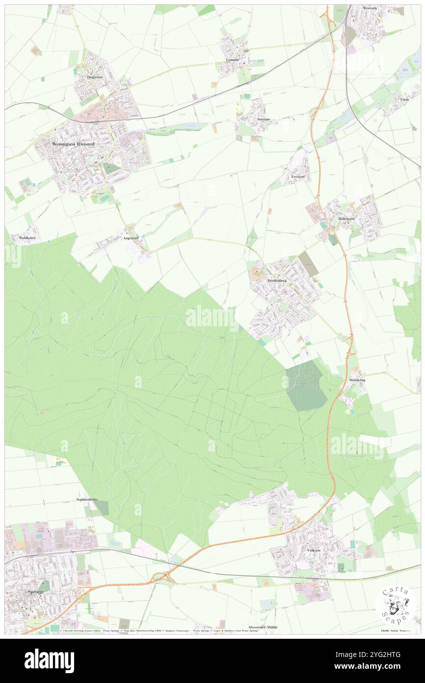 Bredenbeck, Deutschland, Niedersachsen, N 53 26' 22'', N 9 20' 47''', Karte, Cartascapes Map, veröffentlicht 2024. Erkunden Sie Cartascapes, eine Karte, die die vielfältigen Landschaften, Kulturen und Ökosysteme der Erde enthüllt. Reisen Sie durch Zeit und Raum und entdecken Sie die Verflechtungen der Vergangenheit, Gegenwart und Zukunft unseres Planeten. Stockfoto