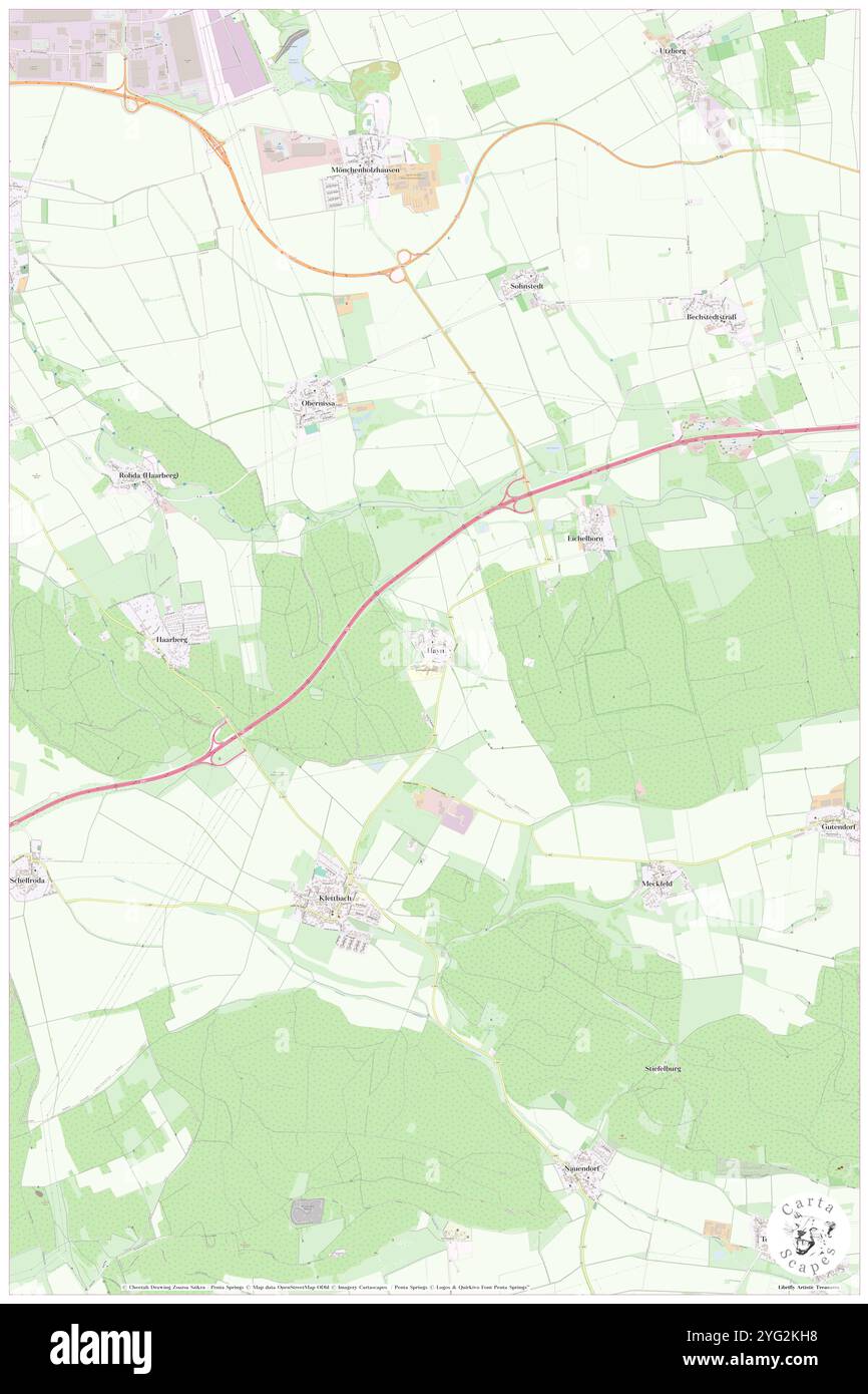 Hayn, DE, Deutschland, Thüringen, N 50 55' 58''', N 11 9' 44''', Karte, Cartascapes Map 2024 veröffentlicht. Erkunden Sie Cartascapes, eine Karte, die die vielfältigen Landschaften, Kulturen und Ökosysteme der Erde enthüllt. Reisen Sie durch Zeit und Raum und entdecken Sie die Verflechtungen der Vergangenheit, Gegenwart und Zukunft unseres Planeten. Stockfoto