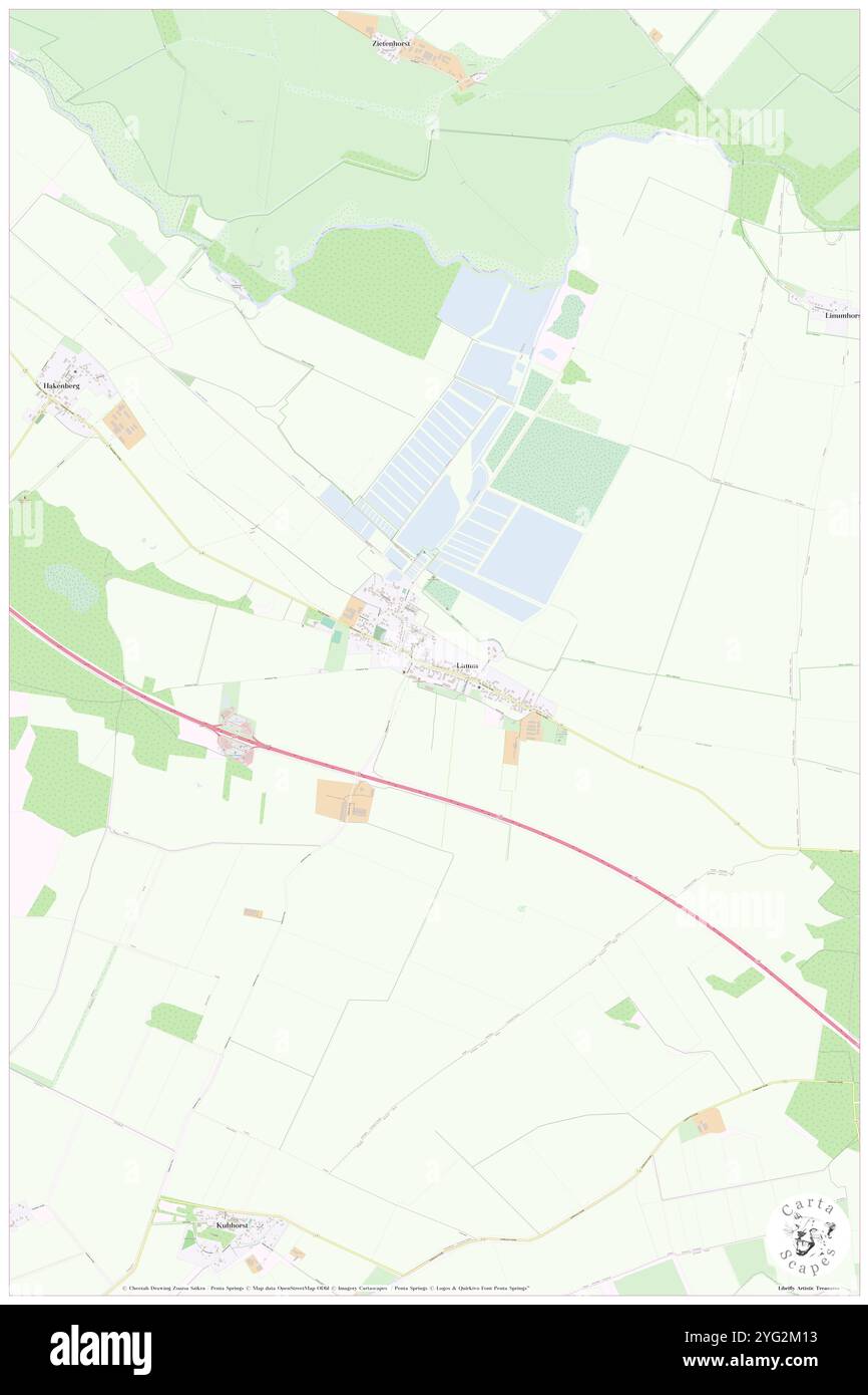 Linum, DE, Deutschland, Brandenburg, N 52 45' 34''', N 12 52' 29''', Karte, Cartascapes Map veröffentlicht 2024. Erkunden Sie Cartascapes, eine Karte, die die vielfältigen Landschaften, Kulturen und Ökosysteme der Erde enthüllt. Reisen Sie durch Zeit und Raum und entdecken Sie die Verflechtungen der Vergangenheit, Gegenwart und Zukunft unseres Planeten. Stockfoto