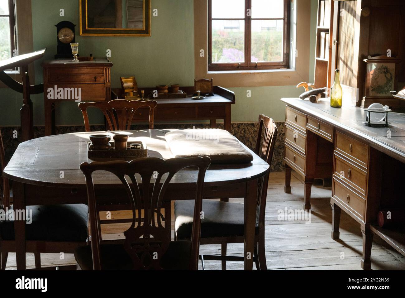 Garten und Haus von Johann Wolfgang von Goethe, Weimar, Deutschland Stockfoto