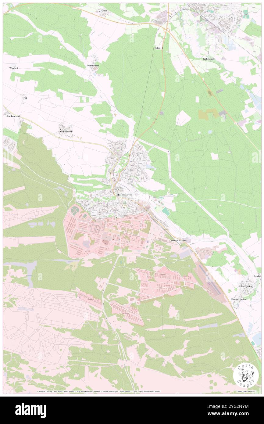 Thumbach, DE, Deutschland, Bayern, N 49 43' 8''', N 11 54' 35''', Karte, Cartascapes Map veröffentlicht 2024. Erkunden Sie Cartascapes, eine Karte, die die vielfältigen Landschaften, Kulturen und Ökosysteme der Erde enthüllt. Reisen Sie durch Zeit und Raum und entdecken Sie die Verflechtungen der Vergangenheit, Gegenwart und Zukunft unseres Planeten. Stockfoto