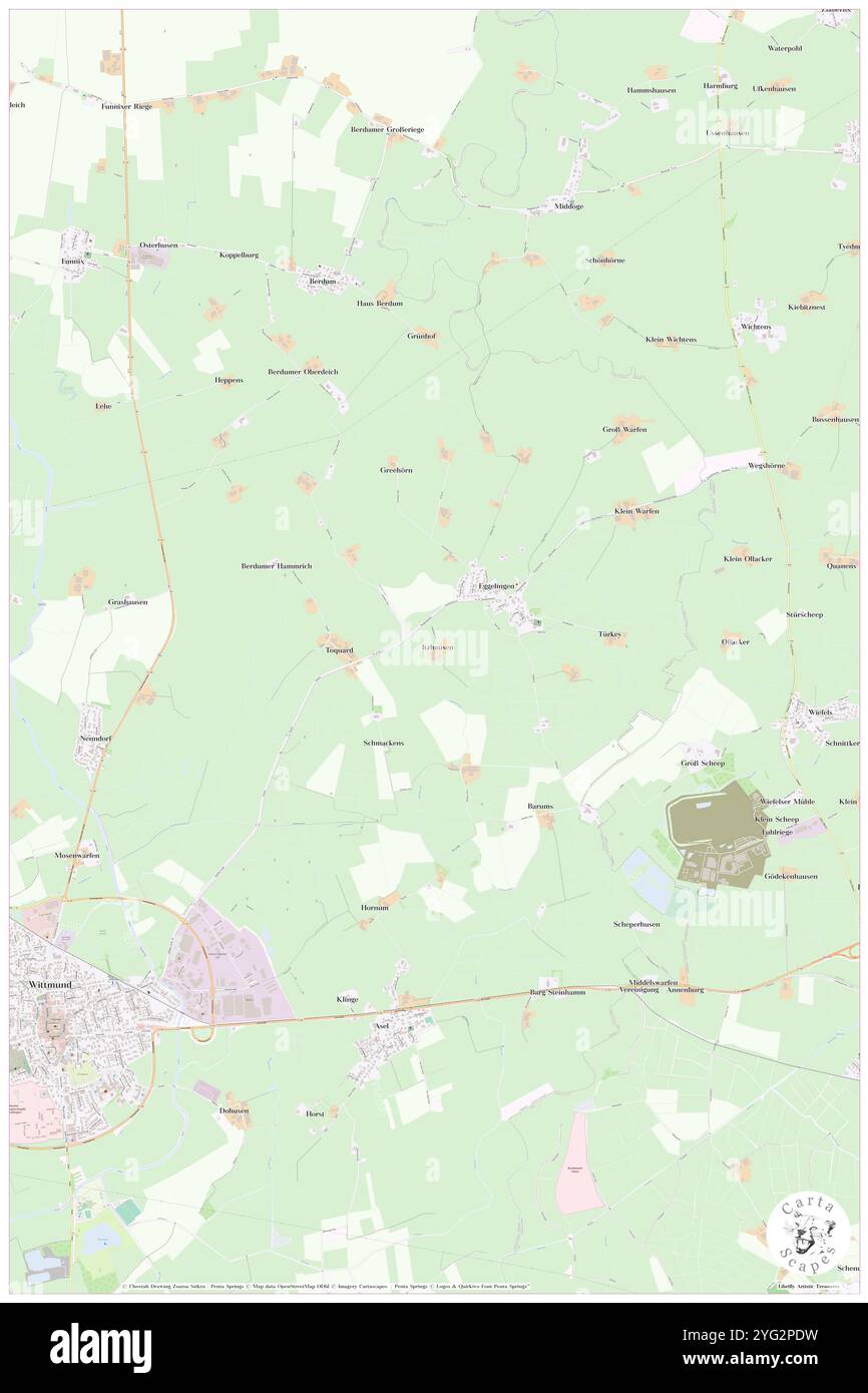 Itzhausen, DE, Deutschland, Niedersachsen, N 53 36' 9'', N 7 49' 37''', Karte, Cartascapes Map 2024 veröffentlicht. Erkunden Sie Cartascapes, eine Karte, die die vielfältigen Landschaften, Kulturen und Ökosysteme der Erde enthüllt. Reisen Sie durch Zeit und Raum und entdecken Sie die Verflechtungen der Vergangenheit, Gegenwart und Zukunft unseres Planeten. Stockfoto