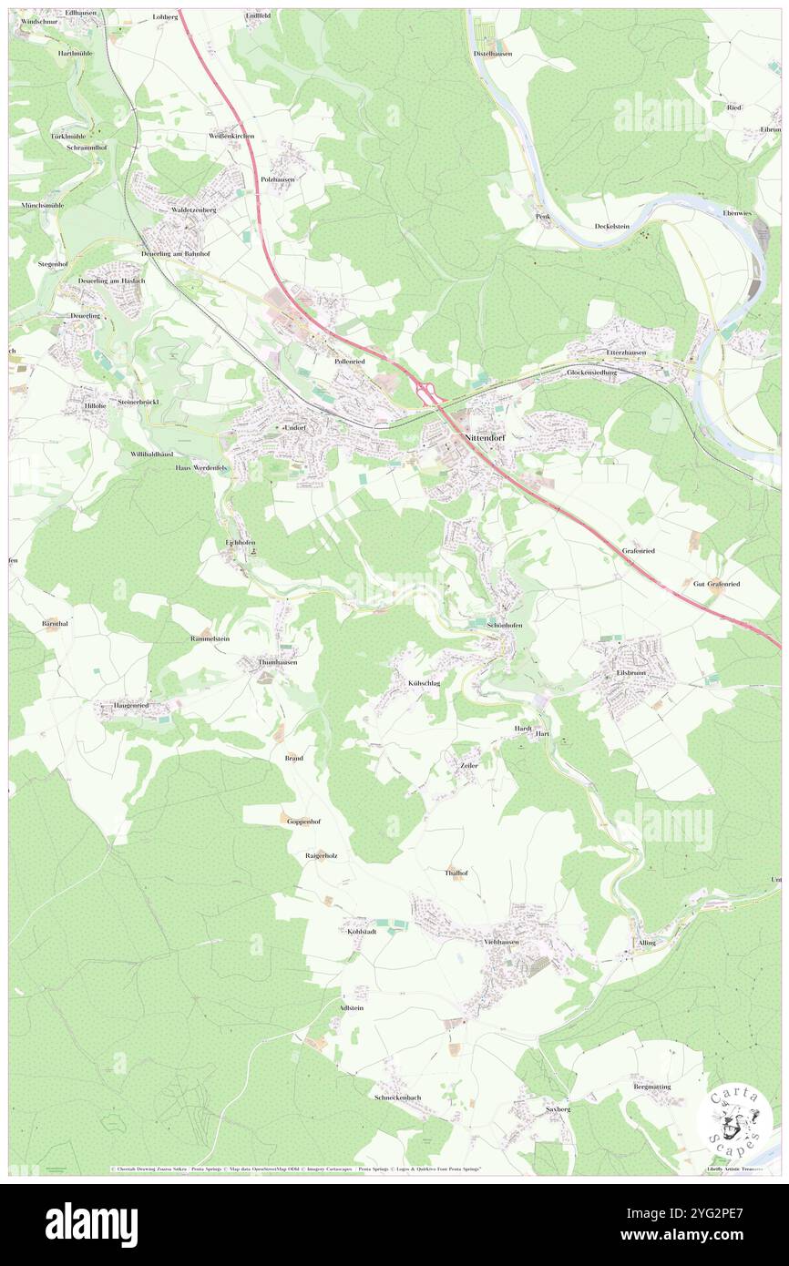 Untereinbuch, Oberpfalz, Deutschland, Bayern, n 49 0' 42''', N 11 56' 51''', Karte, Cartascapes Map, veröffentlicht 2024. Erkunden Sie Cartascapes, eine Karte, die die vielfältigen Landschaften, Kulturen und Ökosysteme der Erde enthüllt. Reisen Sie durch Zeit und Raum und entdecken Sie die Verflechtungen der Vergangenheit, Gegenwart und Zukunft unseres Planeten. Stockfoto