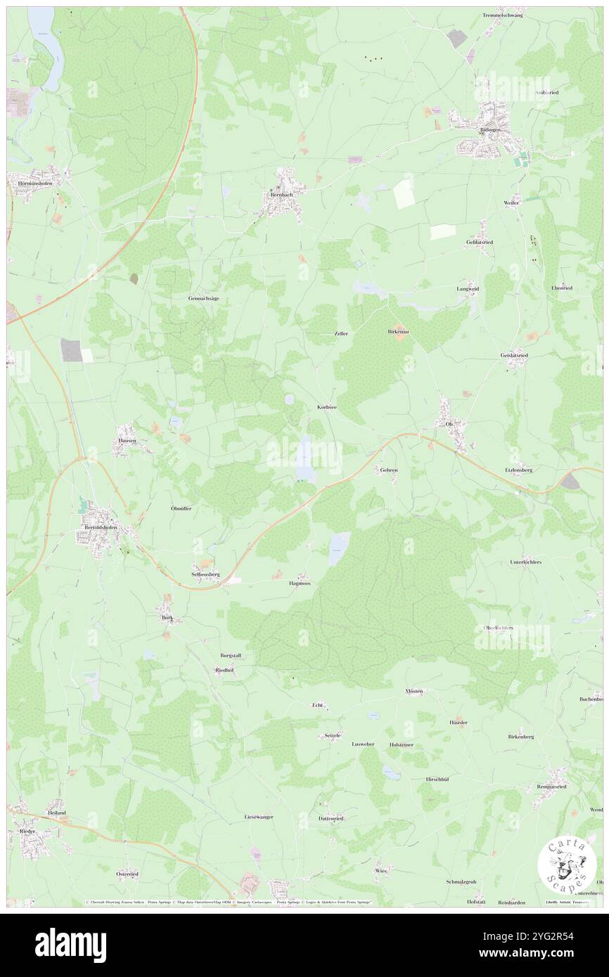 Korbsee, DE, Deutschland, Bayern, N 47 47' 33''', N 10 41' 39''', Karte, Cartascapes Map veröffentlicht 2024. Erkunden Sie Cartascapes, eine Karte, die die vielfältigen Landschaften, Kulturen und Ökosysteme der Erde enthüllt. Reisen Sie durch Zeit und Raum und entdecken Sie die Verflechtungen der Vergangenheit, Gegenwart und Zukunft unseres Planeten. Stockfoto