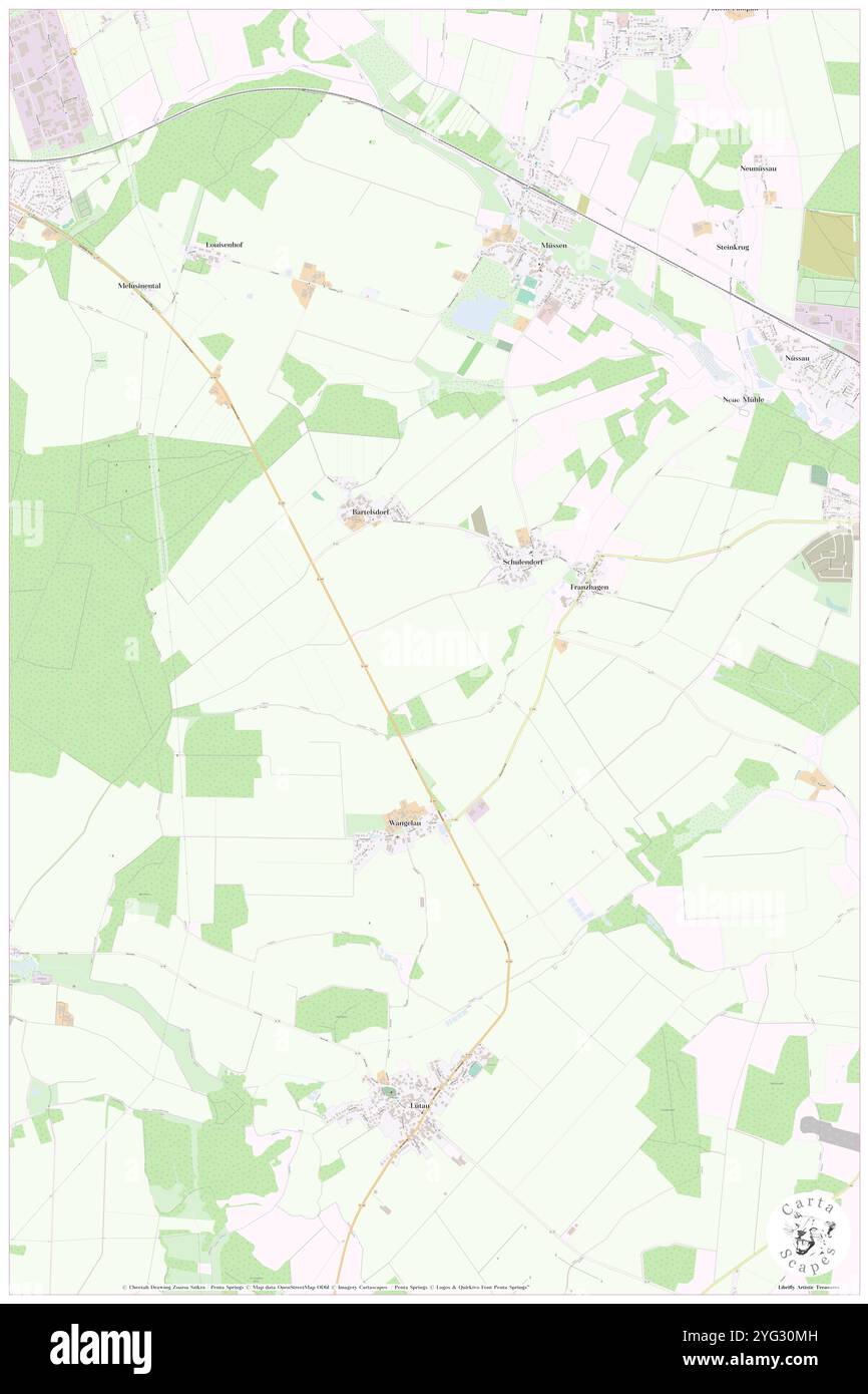 Vossberg, DE, Deutschland, Schleswig-Holstein, N 53 28' 0''', N 10 33' 0''', Karte, Cartascapes Map veröffentlicht 2024. Erkunden Sie Cartascapes, eine Karte, die die vielfältigen Landschaften, Kulturen und Ökosysteme der Erde enthüllt. Reisen Sie durch Zeit und Raum und entdecken Sie die Verflechtungen der Vergangenheit, Gegenwart und Zukunft unseres Planeten. Stockfoto