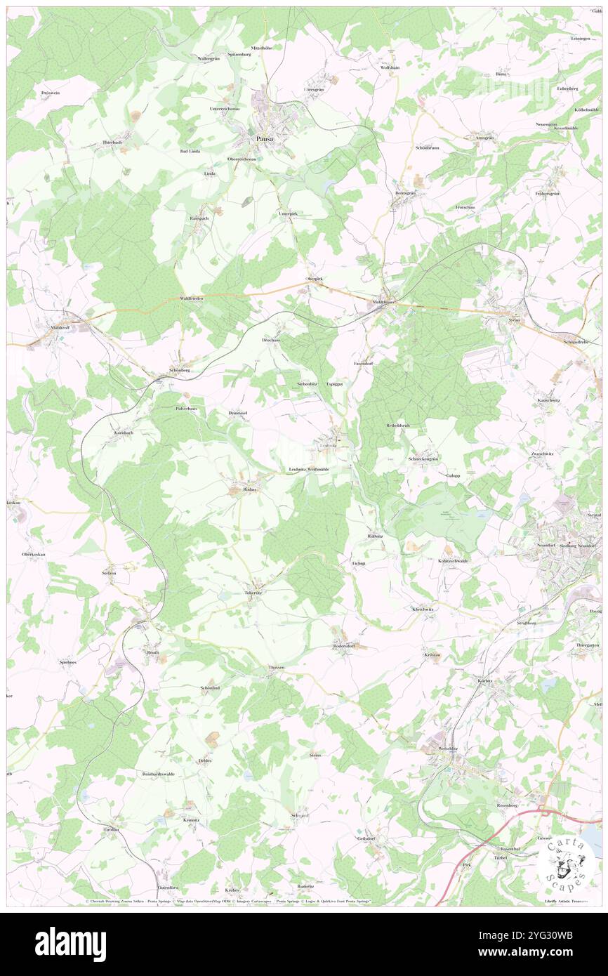 Leubnitz, DE, Deutschland, Sachsen, N 51 0' 49''', N 13 45' 59''', Karte, Cartascapes Map, veröffentlicht 2024. Erkunden Sie Cartascapes, eine Karte, die die vielfältigen Landschaften, Kulturen und Ökosysteme der Erde enthüllt. Reisen Sie durch Zeit und Raum und entdecken Sie die Verflechtungen der Vergangenheit, Gegenwart und Zukunft unseres Planeten. Stockfoto