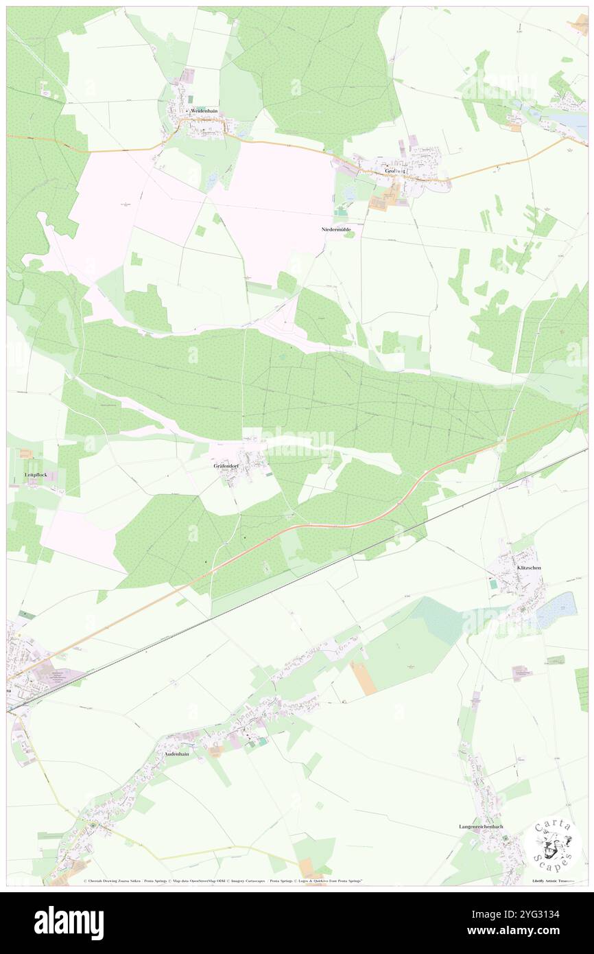 Foersterei Graefendorf Eins, DE, Deutschland, Sachsen, N 51 31' 59''', N 12 52' 0''', Karte, Cartascapes Map veröffentlicht 2024. Erkunden Sie Cartascapes, eine Karte, die die vielfältigen Landschaften, Kulturen und Ökosysteme der Erde enthüllt. Reisen Sie durch Zeit und Raum und entdecken Sie die Verflechtungen der Vergangenheit, Gegenwart und Zukunft unseres Planeten. Stockfoto