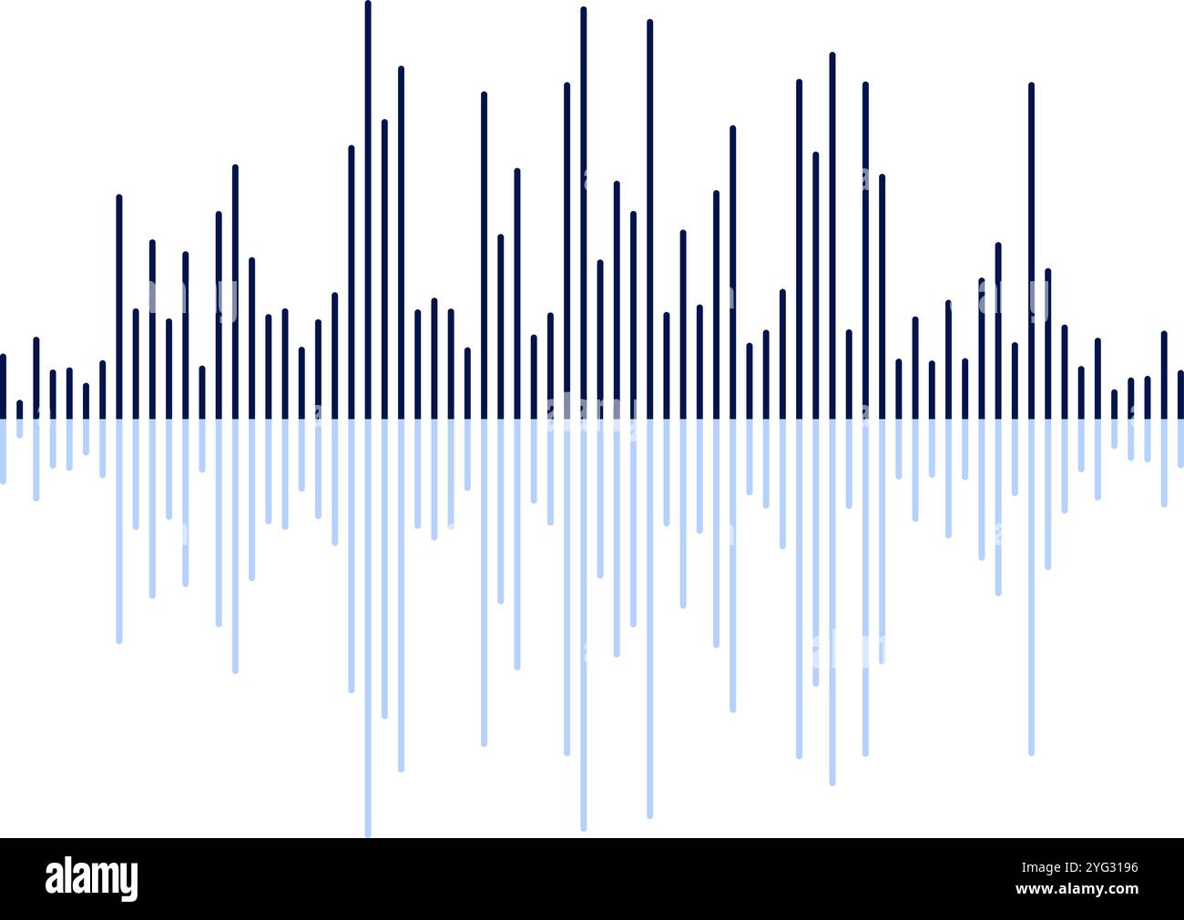 Hintergrund des Schallwellenvektors. Stock Vektor