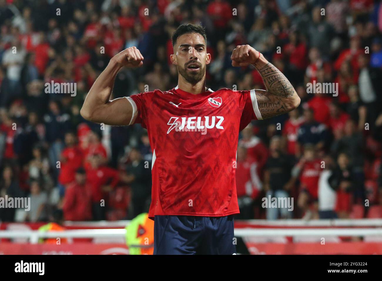 Argentinien. November 2024. Buenos Aires, 05.11.2024: Gabriel Avalos von Independiente während des Spiels für die argentinische Liga im Ricardo Bochini Stadion ( Credit: Néstor J. Beremblum/Alamy Live News) Stockfoto