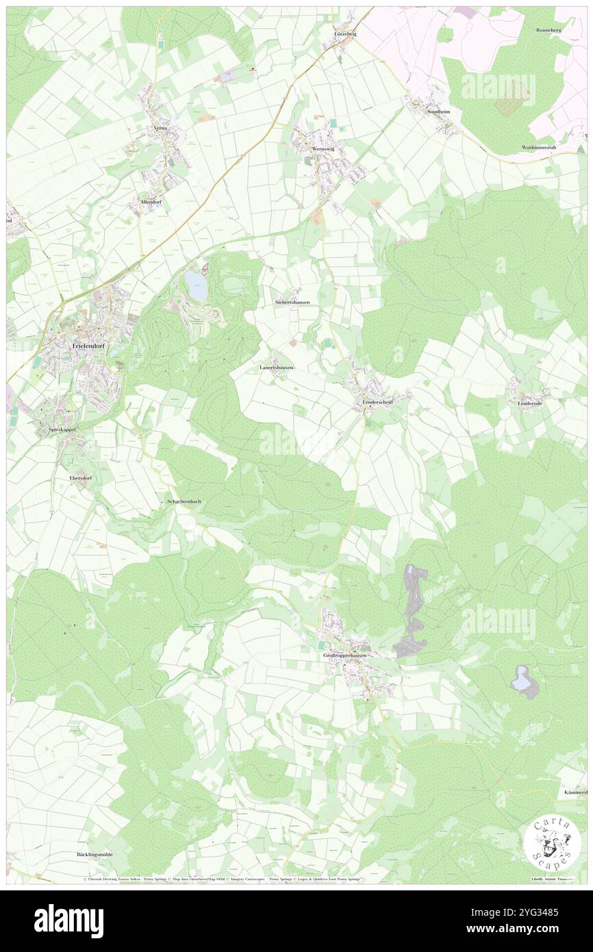 Mark, Regierungsbezirk Kassel, DE, Deutschland, Hessen, n 50 57' 45'', N 9 21' 37'', Karte, Cartascapes Map, veröffentlicht 2024. Erkunden Sie Cartascapes, eine Karte, die die vielfältigen Landschaften, Kulturen und Ökosysteme der Erde enthüllt. Reisen Sie durch Zeit und Raum und entdecken Sie die Verflechtungen der Vergangenheit, Gegenwart und Zukunft unseres Planeten. Stockfoto