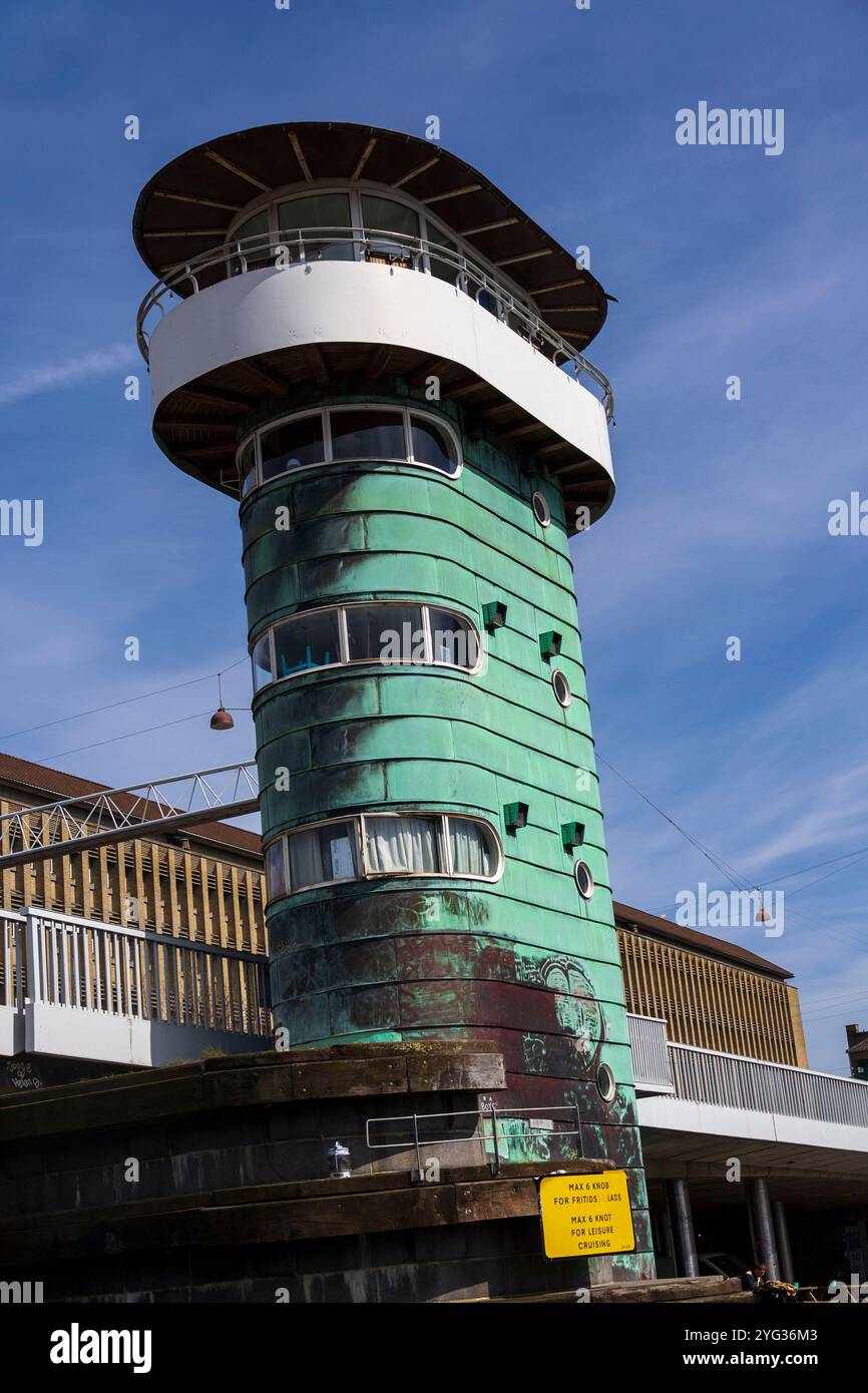 Knippelsbro Tower, Knippel Klappbrücke über den Innenhafen in Christianshavn, Kopenhagen, Dänemark Stockfoto