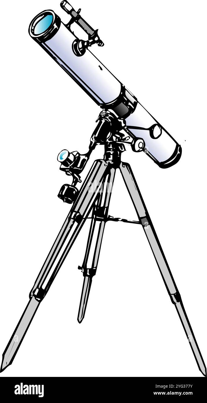 Astronomische Fernrohr Stockfoto