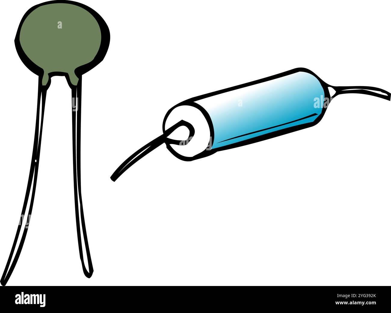 Kondensator Stockfoto