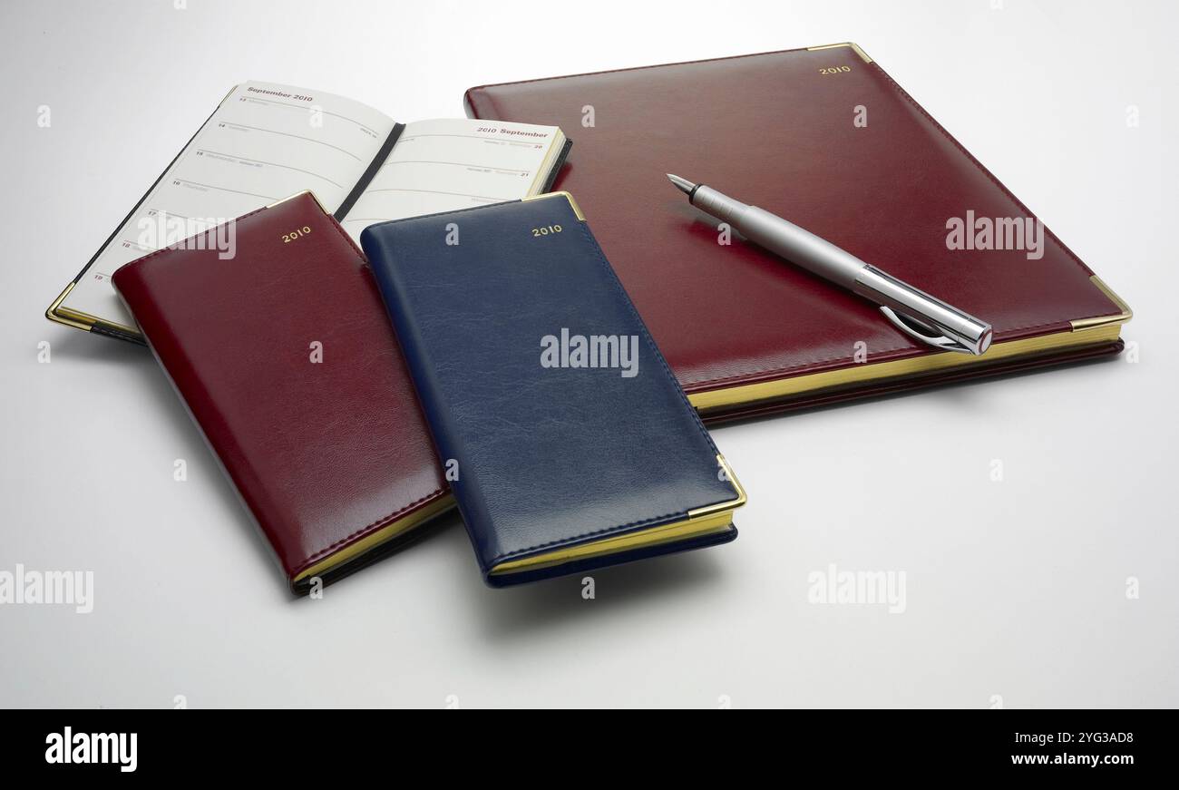 Verschiedene Notizbücher Stockfoto