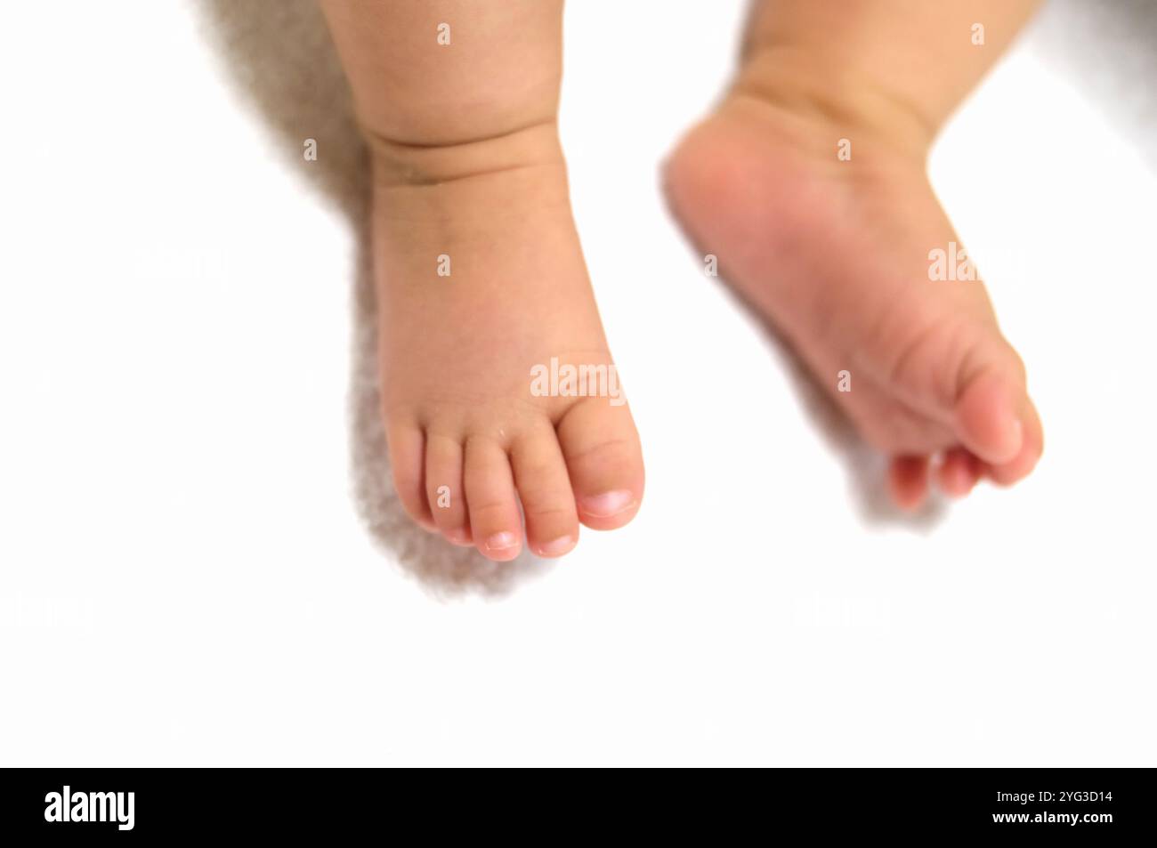 Des Babys Füße Stockfoto