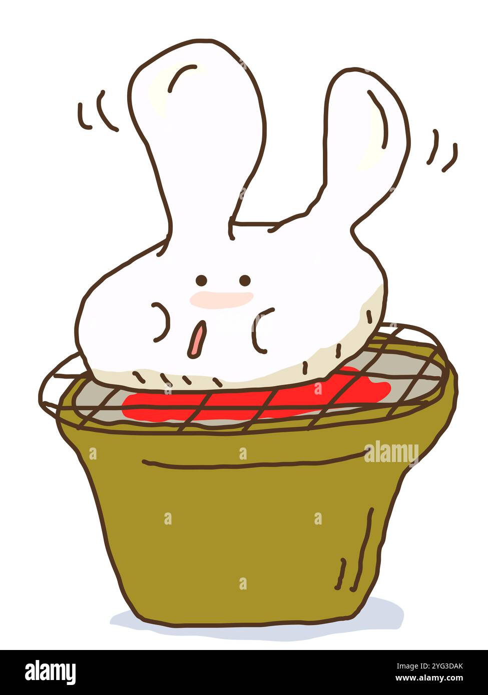 Kaninchenkuchen Stockfoto