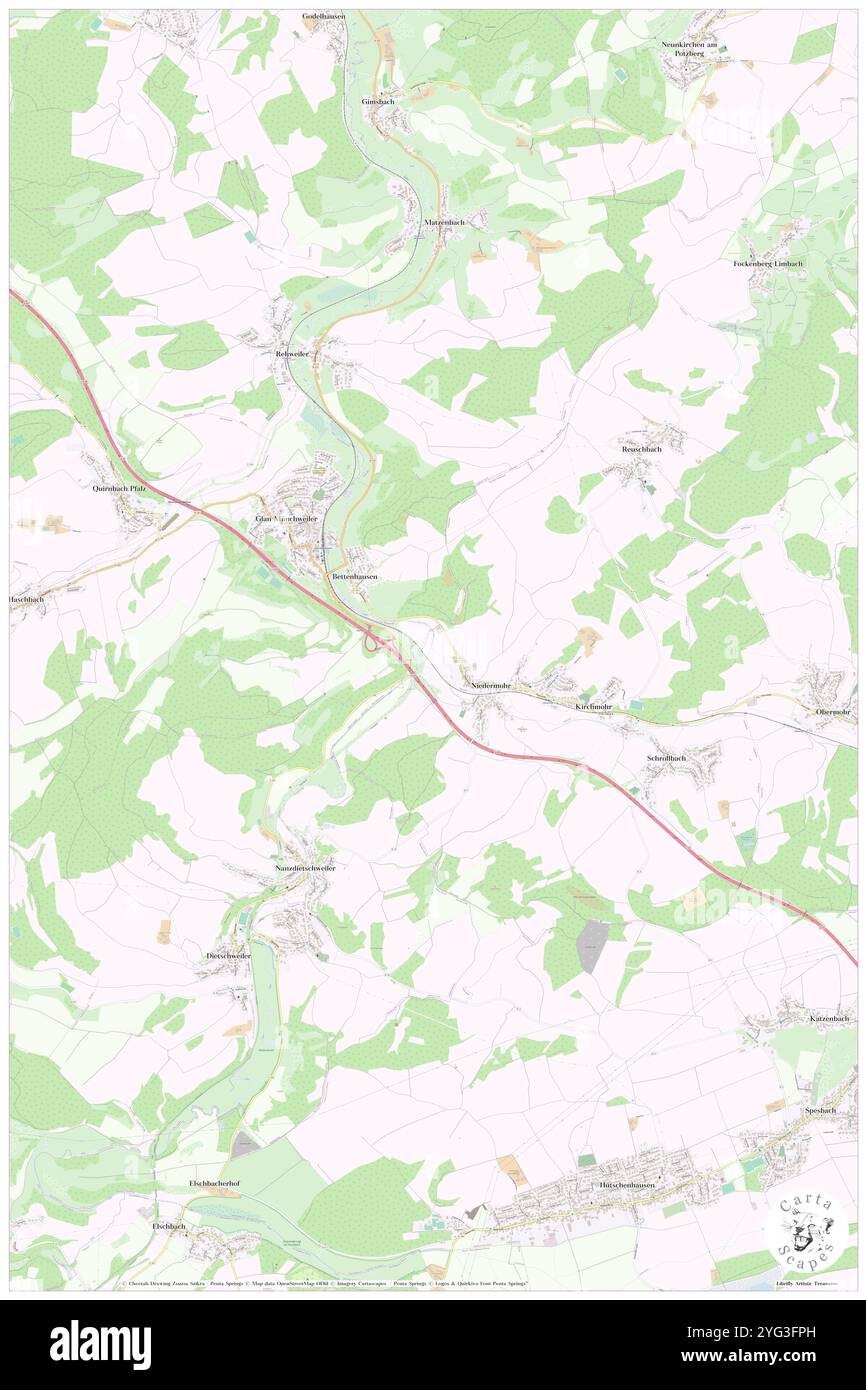 Mohrbach, DE, Deutschland, Rheinland-Pfalz, N 49 27' 44''', N 7 27' 28''', Karte, Cartascapes Map veröffentlicht 2024. Erkunden Sie Cartascapes, eine Karte, die die vielfältigen Landschaften, Kulturen und Ökosysteme der Erde enthüllt. Reisen Sie durch Zeit und Raum und entdecken Sie die Verflechtungen der Vergangenheit, Gegenwart und Zukunft unseres Planeten. Stockfoto