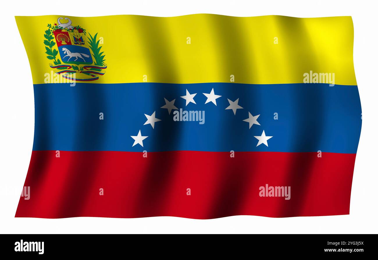 Venezolanische Fahne Stockfoto