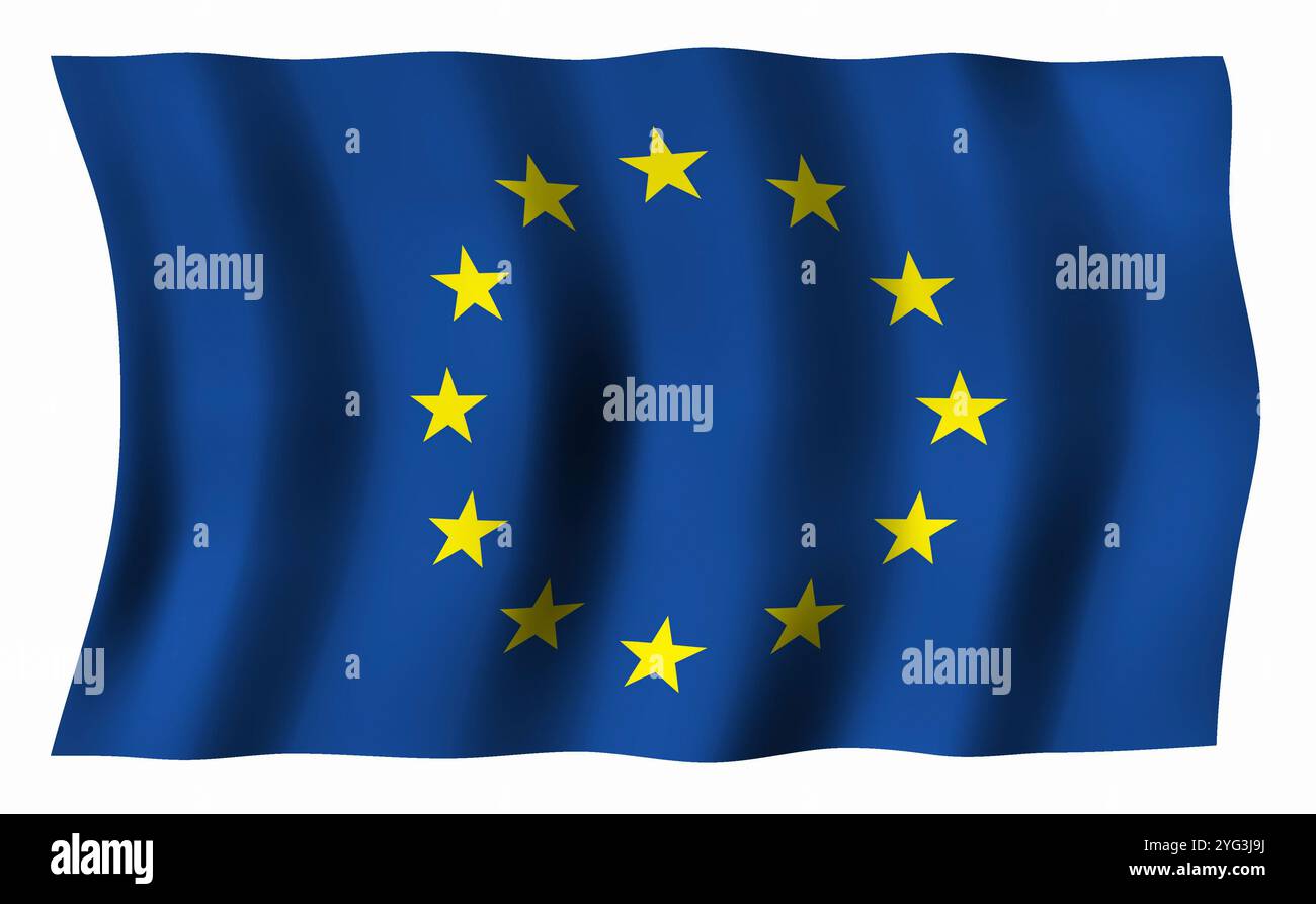 Flagge der Europäischen Gemeinschaft Stockfoto