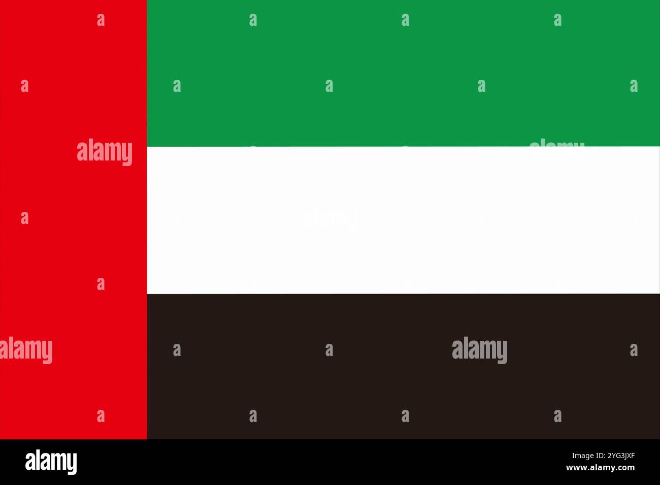 Flagge der Vereinigten Arabischen Emirate Stockfoto