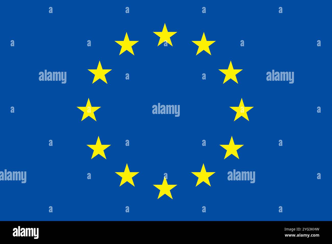 Flagge der Europäischen Gemeinschaft Stockfoto