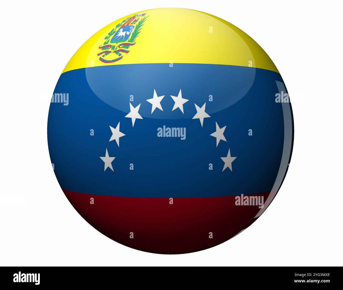 Venezolanische Fahne Stockfoto