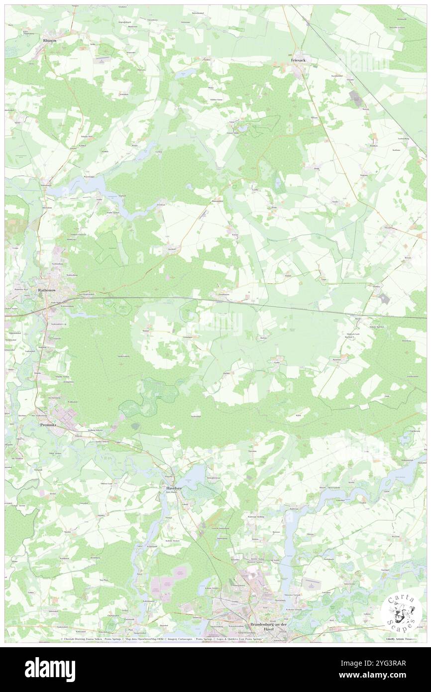 Nennhausen, Deutschland, Brandenburg, N 52 36' 0''', N 12 30' 0''', Karte, Cartascapes Map, veröffentlicht 2024. Erkunden Sie Cartascapes, eine Karte, die die vielfältigen Landschaften, Kulturen und Ökosysteme der Erde enthüllt. Reisen Sie durch Zeit und Raum und entdecken Sie die Verflechtungen der Vergangenheit, Gegenwart und Zukunft unseres Planeten. Stockfoto