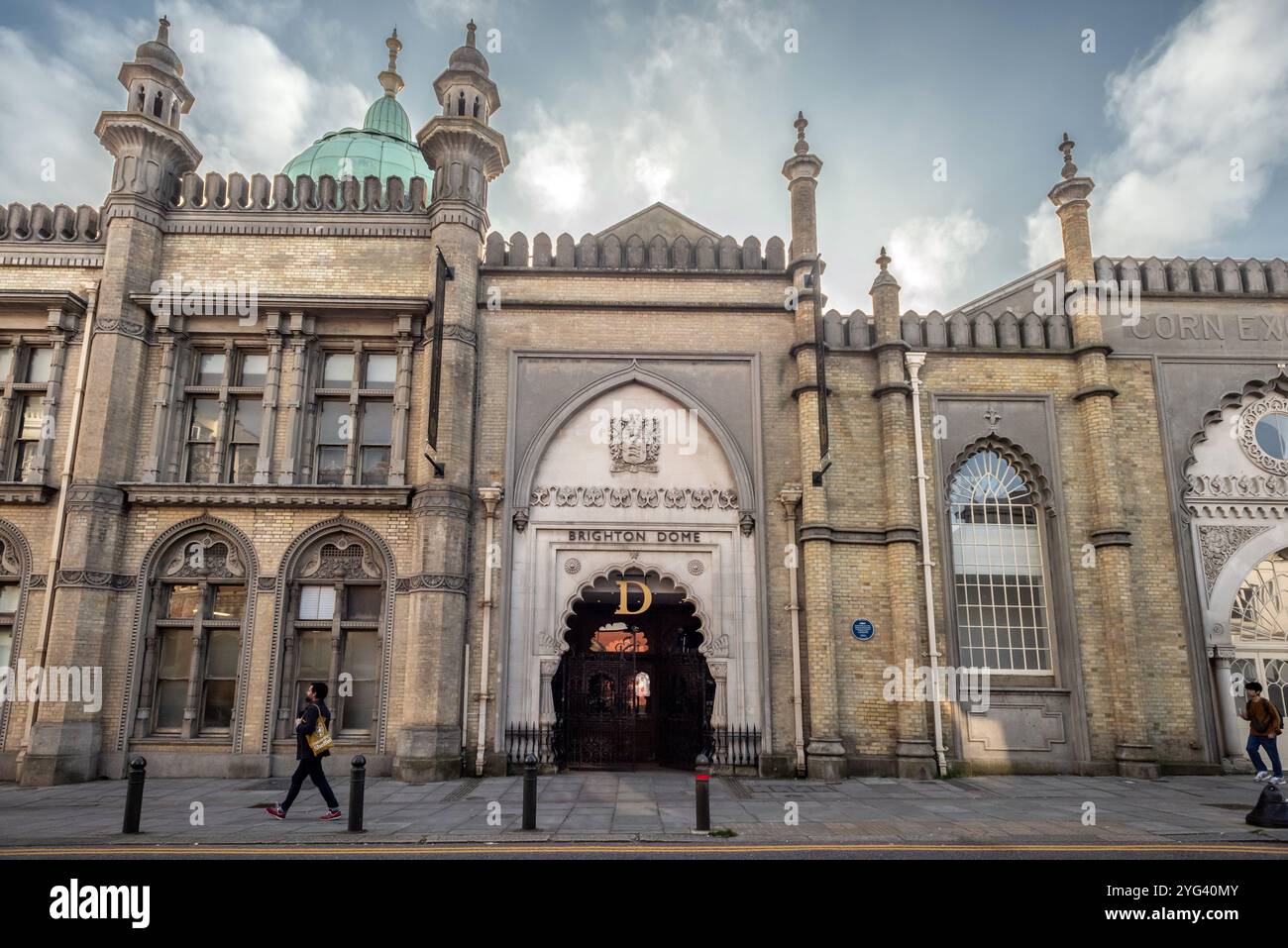 Brighton, 5. November 2024: Der Eingang zum Brighton Dome Stockfoto