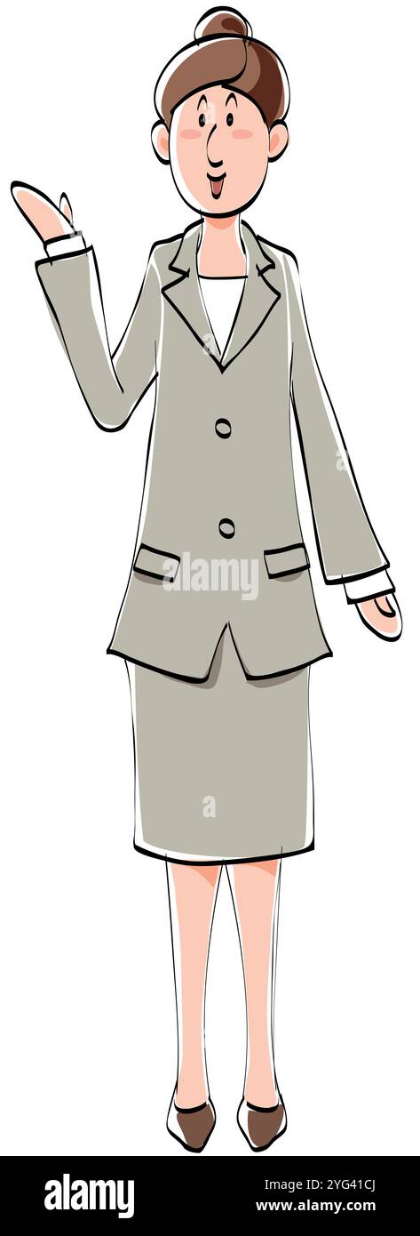 Geschäftsfrau angezeigt Stockfoto