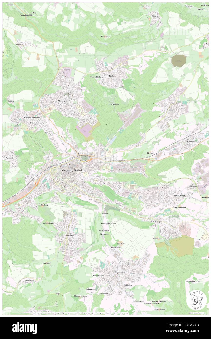 St. Pius, Regierungsbezirk Stuttgart, DE, Deutschland, Baden-Württemberg, n 48 48' 12'', N 9 48' 52'', Karte, Cartascapes Map, veröffentlicht 2024. Erkunden Sie Cartascapes, eine Karte, die die vielfältigen Landschaften, Kulturen und Ökosysteme der Erde enthüllt. Reisen Sie durch Zeit und Raum und entdecken Sie die Verflechtungen der Vergangenheit, Gegenwart und Zukunft unseres Planeten. Stockfoto