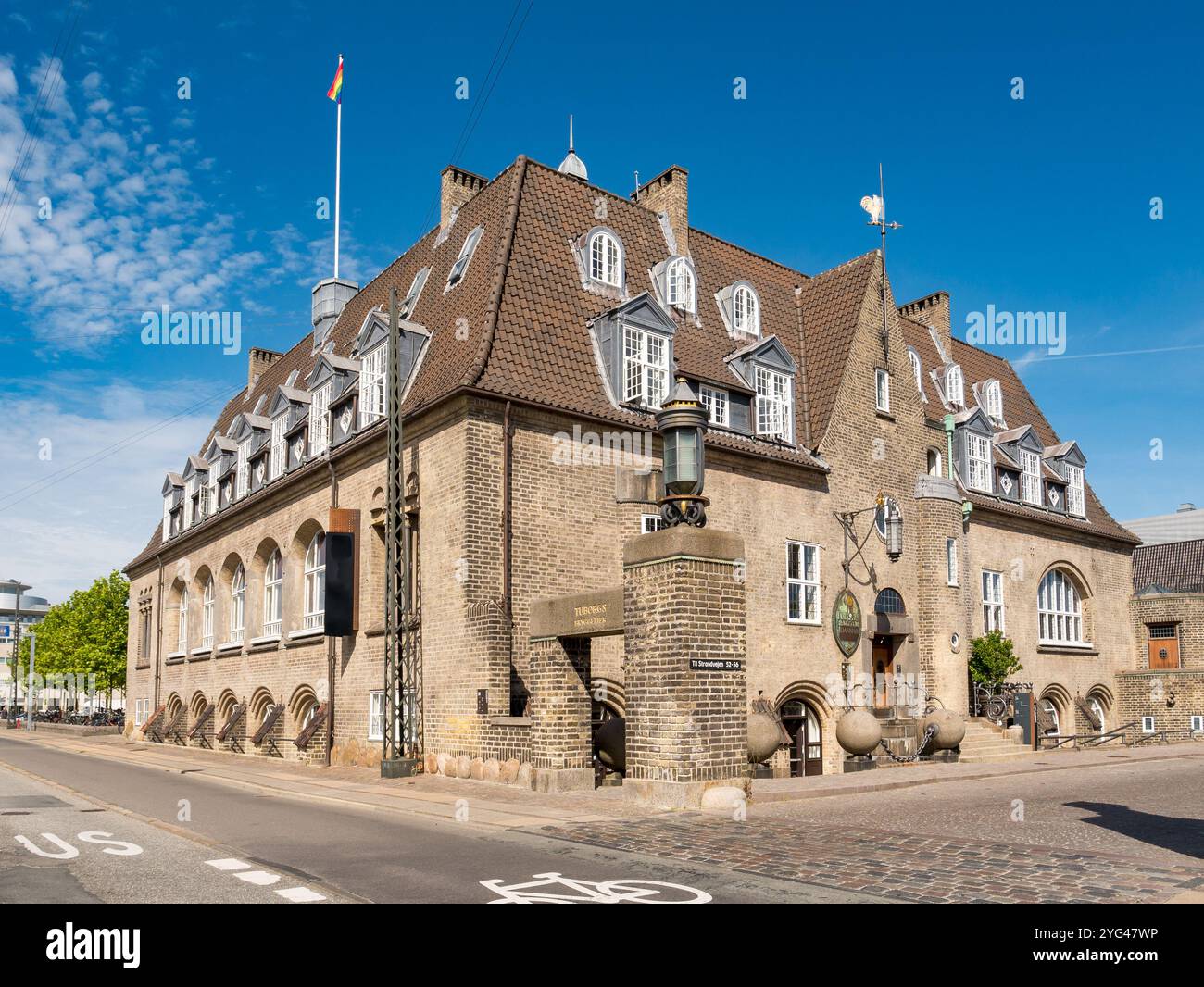 Rosen House, ehemaliges Verwaltungsgebäude der Brauerei Tuborg am Strandvejen in Hellerup, Kopenhagen, Dänemark Stockfoto