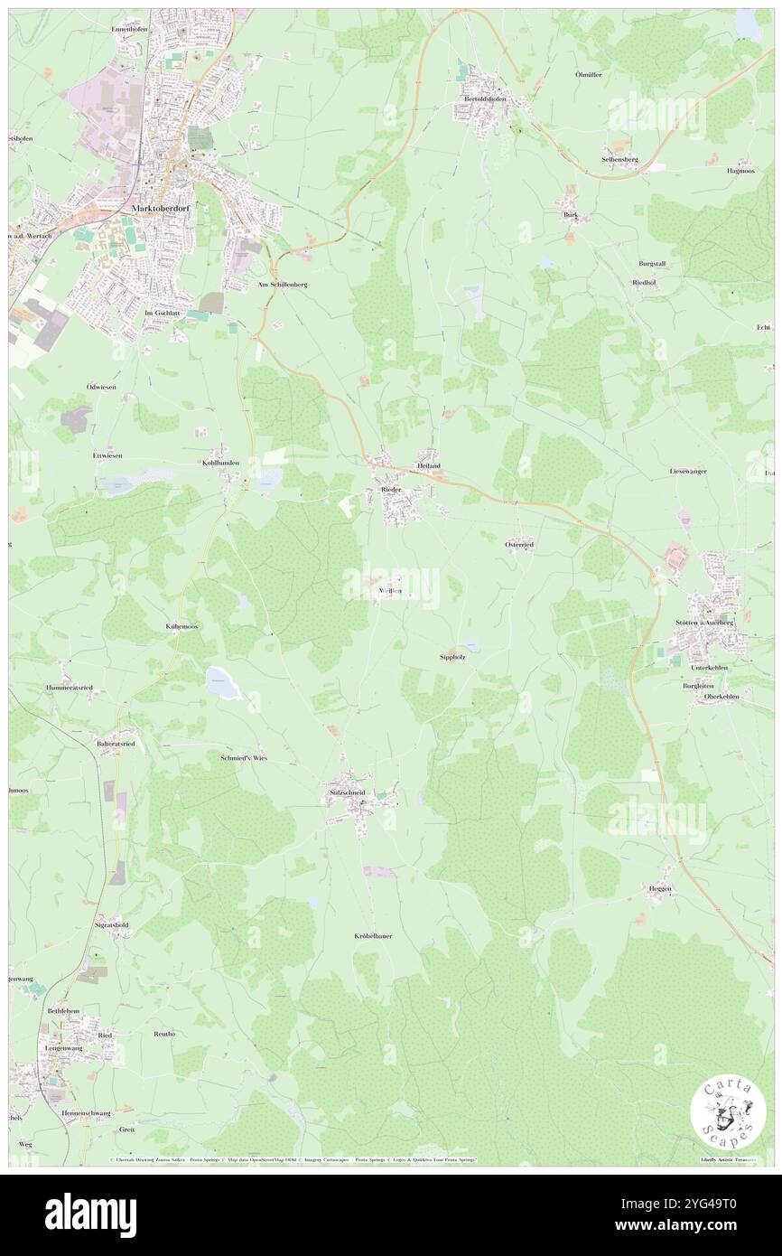 Weissen, Schwaben, DE, Deutschland, Bayern, n 47 44' 29'', N 10 38' 50'', Karte, Cartascapes Map, veröffentlicht 2024. Erkunden Sie Cartascapes, eine Karte, die die vielfältigen Landschaften, Kulturen und Ökosysteme der Erde enthüllt. Reisen Sie durch Zeit und Raum und entdecken Sie die Verflechtungen der Vergangenheit, Gegenwart und Zukunft unseres Planeten. Stockfoto