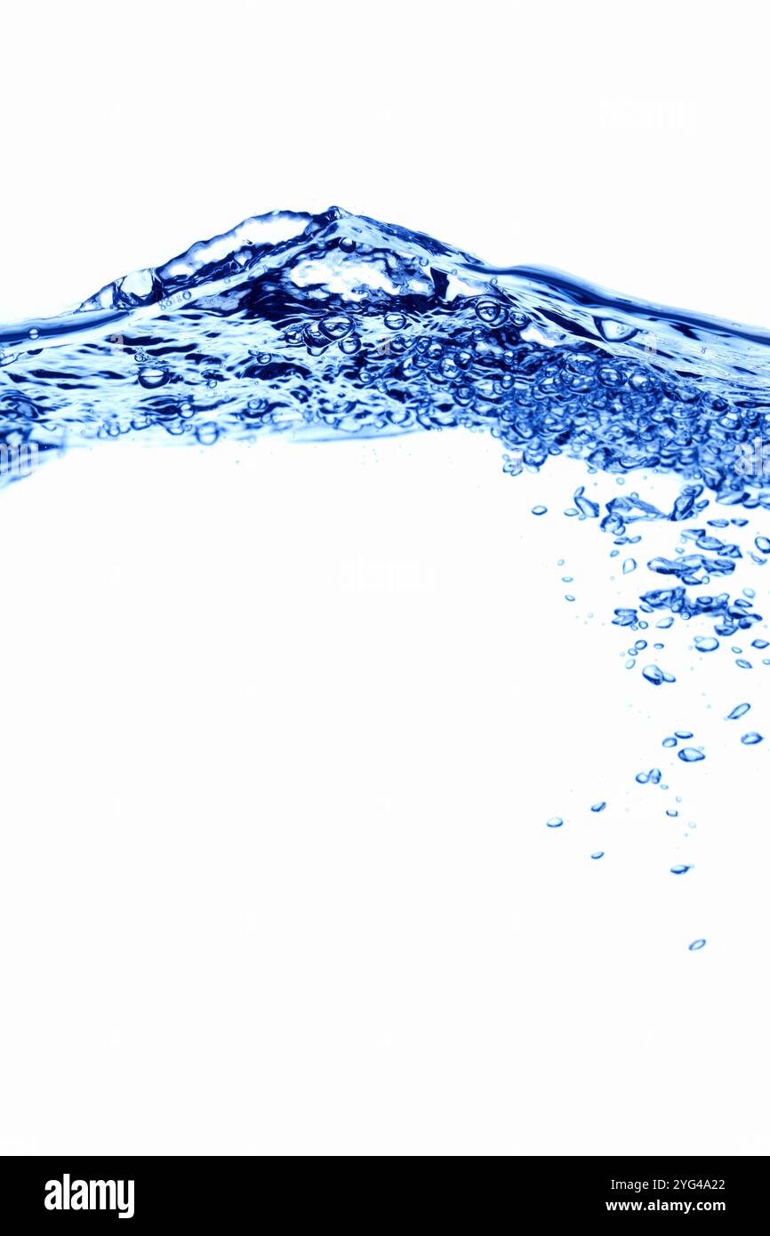 Luftblasen und Wasser Stockfoto