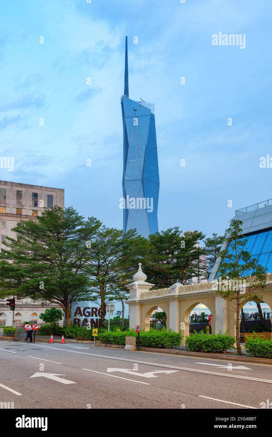 Fantastischer Blick auf Merdeka 118 in Kuala Lumpur, Malaysia Stockfoto