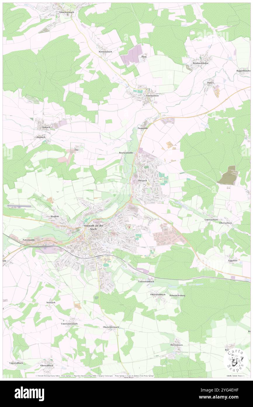 Sachsenbach, DE, Deutschland, Bayern, N 49 35' 29'', N 10 37' 16'', Karte, Cartascapes Map, veröffentlicht 2024. Erkunden Sie Cartascapes, eine Karte, die die vielfältigen Landschaften, Kulturen und Ökosysteme der Erde enthüllt. Reisen Sie durch Zeit und Raum und entdecken Sie die Verflechtungen der Vergangenheit, Gegenwart und Zukunft unseres Planeten. Stockfoto