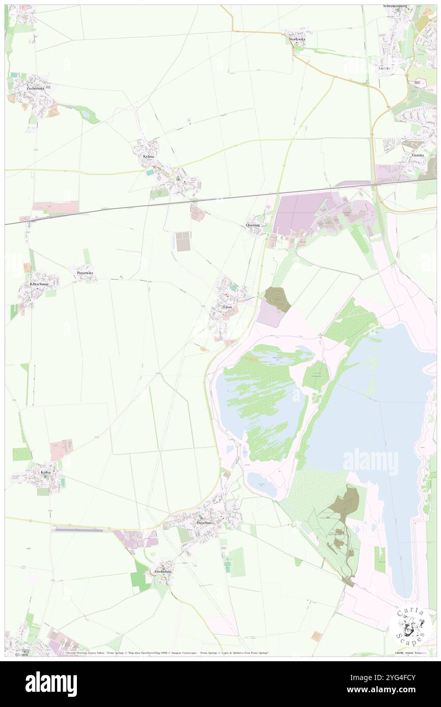 Kleinlissa, DE, Deutschland, Sachsen, N 51 29' 32''', N 12 16' 20''', Karte, Cartascapes Map, veröffentlicht 2024. Erkunden Sie Cartascapes, eine Karte, die die vielfältigen Landschaften, Kulturen und Ökosysteme der Erde enthüllt. Reisen Sie durch Zeit und Raum und entdecken Sie die Verflechtungen der Vergangenheit, Gegenwart und Zukunft unseres Planeten. Stockfoto