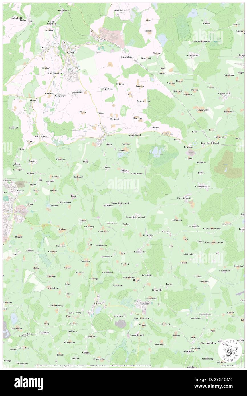 Premer Weiher, DE, Deutschland, Baden-Württemberg, N 47 46' 59''', N 9 49' 0''', Karte, Kartenausgabe 2024. Erkunden Sie Cartascapes, eine Karte, die die vielfältigen Landschaften, Kulturen und Ökosysteme der Erde enthüllt. Reisen Sie durch Zeit und Raum und entdecken Sie die Verflechtungen der Vergangenheit, Gegenwart und Zukunft unseres Planeten. Stockfoto