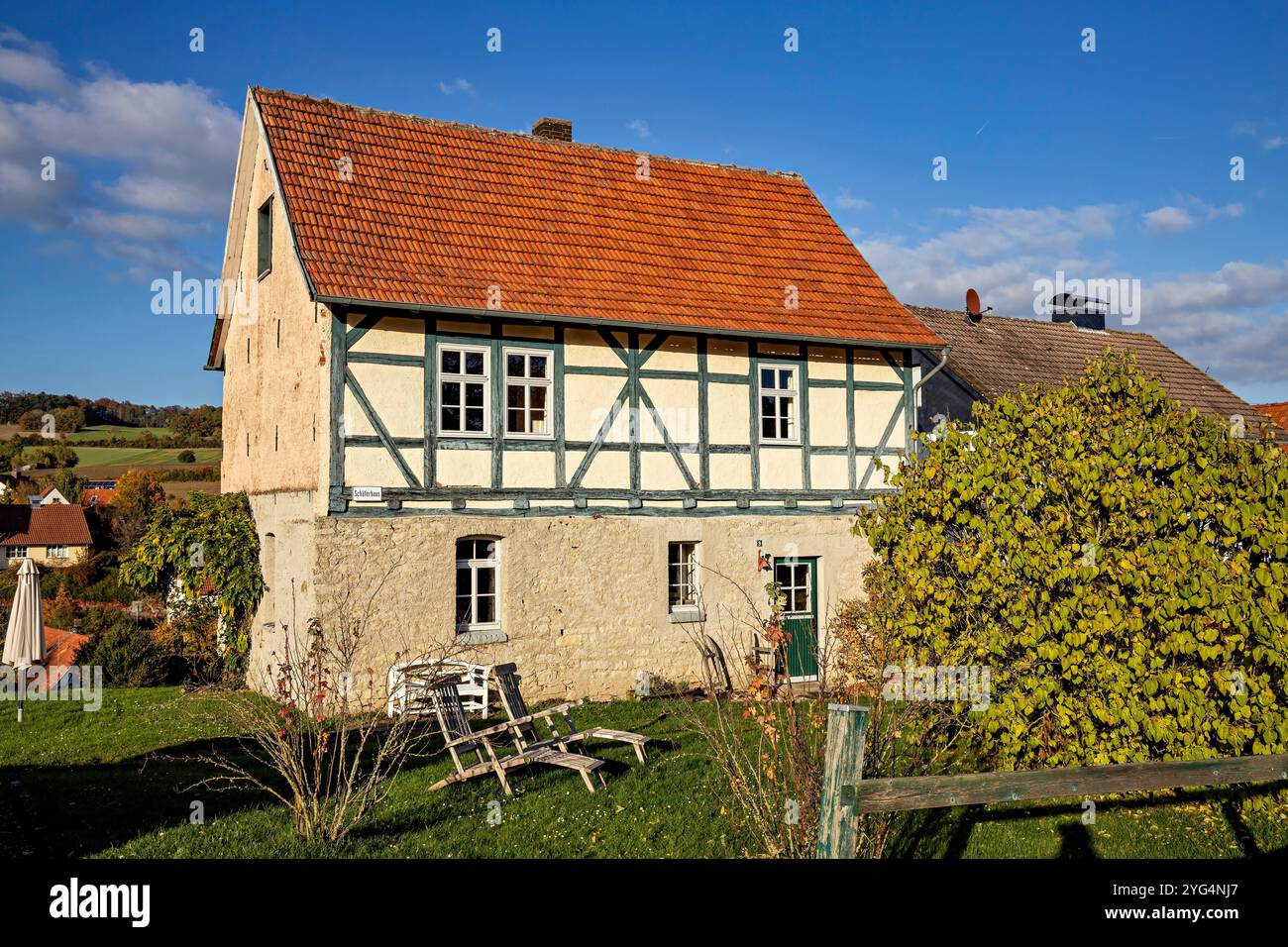 Fachwerkhaus in Willershausen Stockfoto