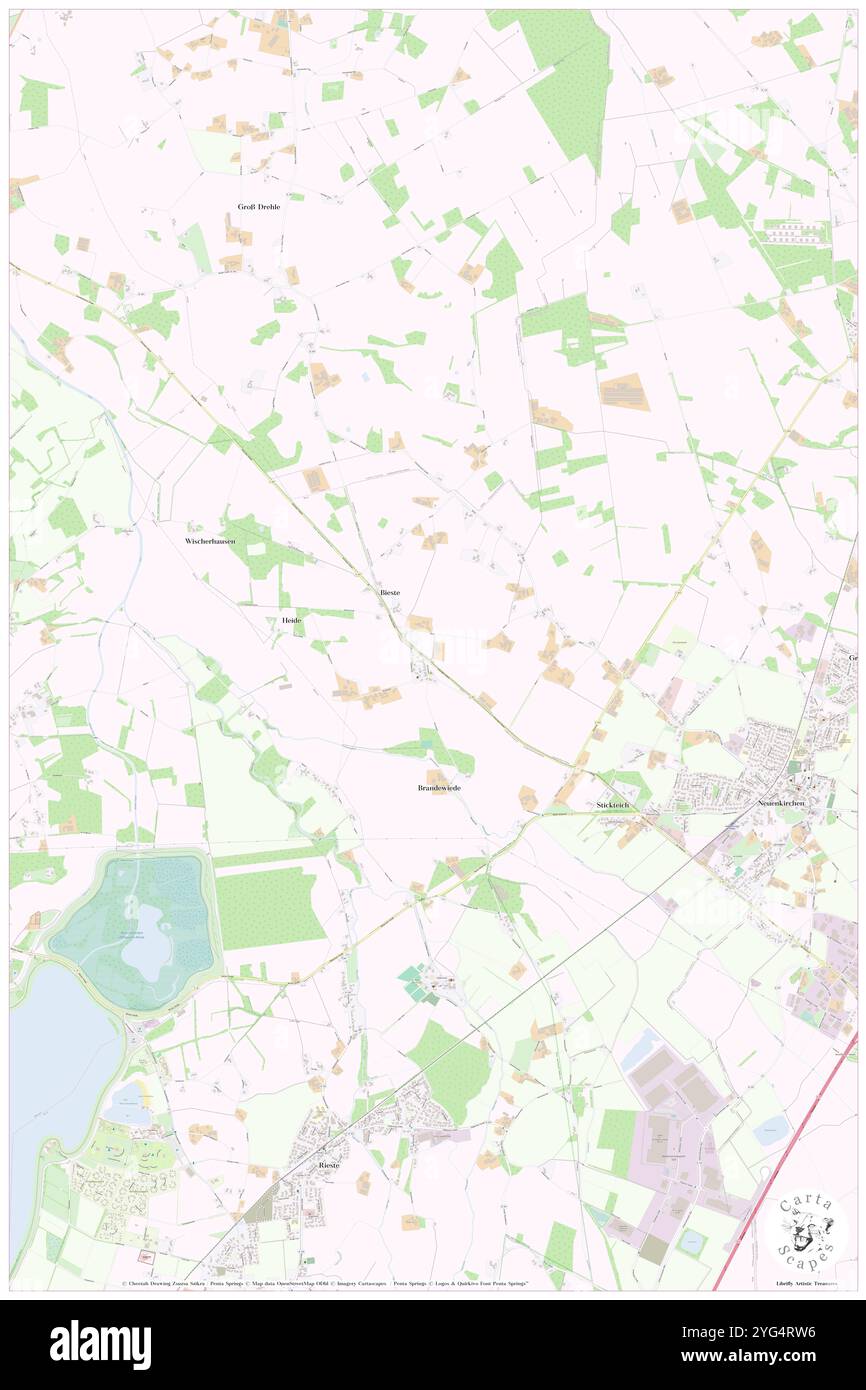 Bieste, DE, Deutschland, Niedersachsen, N 52 31' 15''', N 8 1' 26'', Karte, Cartascapes Map, veröffentlicht 2024. Erkunden Sie Cartascapes, eine Karte, die die vielfältigen Landschaften, Kulturen und Ökosysteme der Erde enthüllt. Reisen Sie durch Zeit und Raum und entdecken Sie die Verflechtungen der Vergangenheit, Gegenwart und Zukunft unseres Planeten. Stockfoto