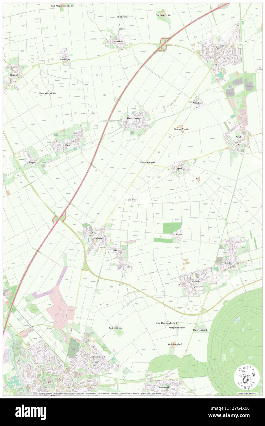 Sevenich, Regierungsbezirk Köln, DE, Deutschland, Nordrhein-Westfalen, n 50 58' 12'', N 6 23' 32'', Karte, Cartascapes Map, veröffentlicht 2024. Erkunden Sie Cartascapes, eine Karte, die die vielfältigen Landschaften, Kulturen und Ökosysteme der Erde enthüllt. Reisen Sie durch Zeit und Raum und entdecken Sie die Verflechtungen der Vergangenheit, Gegenwart und Zukunft unseres Planeten. Stockfoto