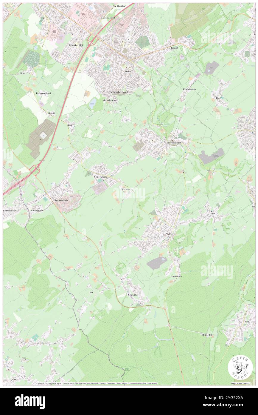 Nuetheim, Regierungsbezirk Köln, DE, Deutschland, Nordrhein-Westfalen, n 50 42' 56'', N 6 9' 52'', Karte, Cartascapes Map, veröffentlicht 2024. Erkunden Sie Cartascapes, eine Karte, die die vielfältigen Landschaften, Kulturen und Ökosysteme der Erde enthüllt. Reisen Sie durch Zeit und Raum und entdecken Sie die Verflechtungen der Vergangenheit, Gegenwart und Zukunft unseres Planeten. Stockfoto