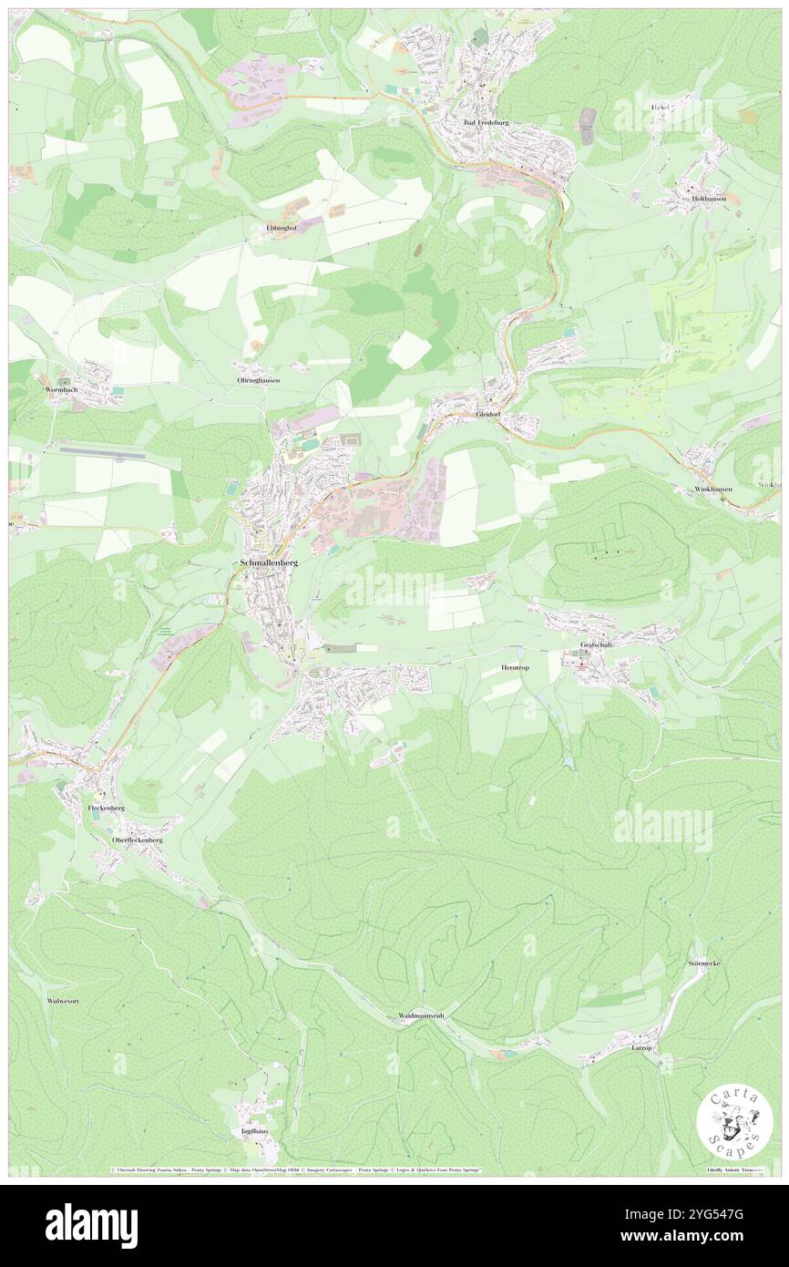 Maritim Grafschaft Schmallenberg, Regierungsbezirk Arnsberg, DE, Deutschland, Nordrhein-Westfalen, n 51 9' 0''', N 8 18' 0''', Karte, Cartascapes Map, veröffentlicht 2024. Erkunden Sie Cartascapes, eine Karte, die die vielfältigen Landschaften, Kulturen und Ökosysteme der Erde enthüllt. Reisen Sie durch Zeit und Raum und entdecken Sie die Verflechtungen der Vergangenheit, Gegenwart und Zukunft unseres Planeten. Stockfoto