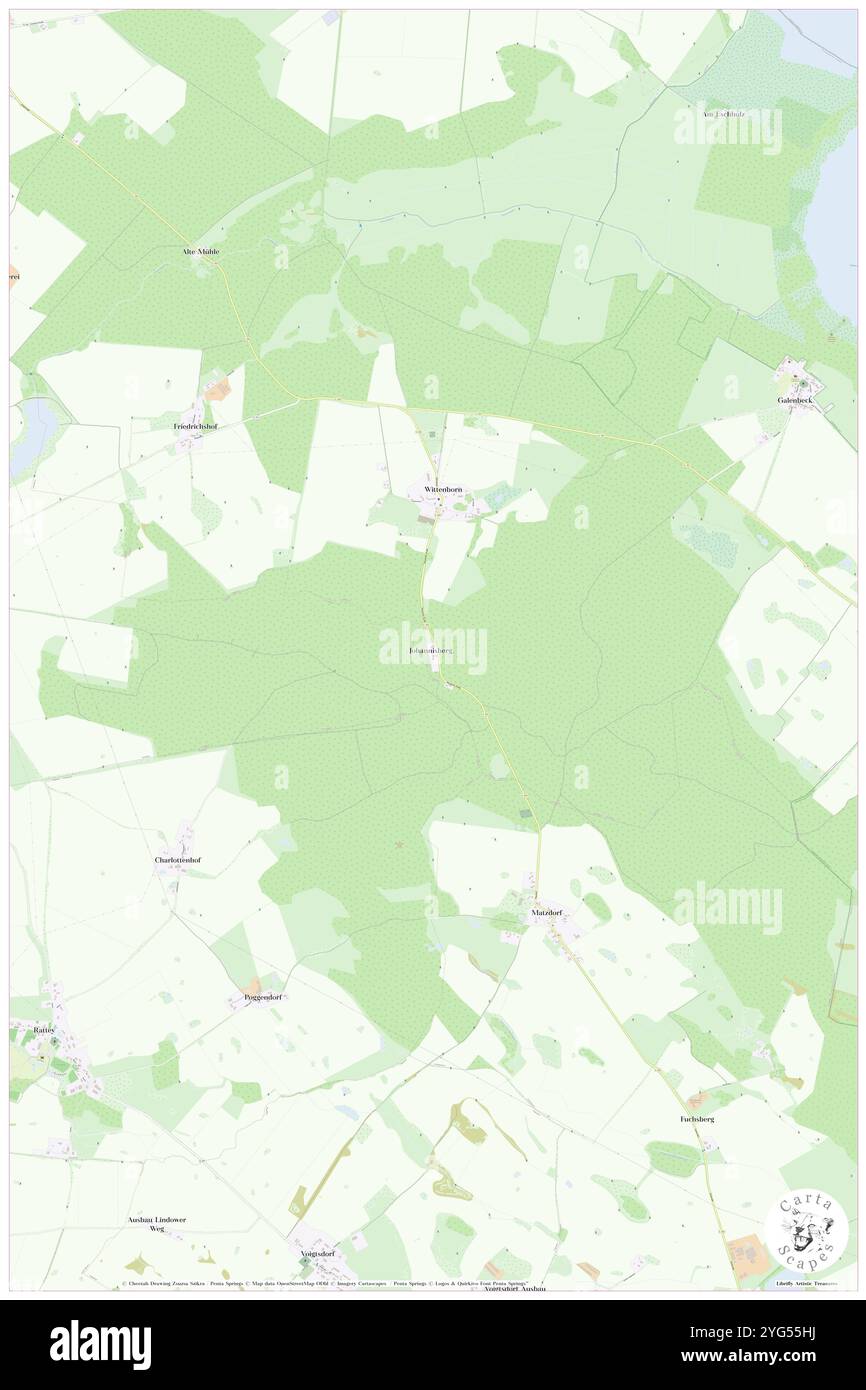 Johannisberg, DE, Deutschland, Mecklenburg-Vorpommern, N 53 36' 7''', N 13 39' 43''', Karte, Karte, Kartenausgabe 2024. Erkunden Sie Cartascapes, eine Karte, die die vielfältigen Landschaften, Kulturen und Ökosysteme der Erde enthüllt. Reisen Sie durch Zeit und Raum und entdecken Sie die Verflechtungen der Vergangenheit, Gegenwart und Zukunft unseres Planeten. Stockfoto