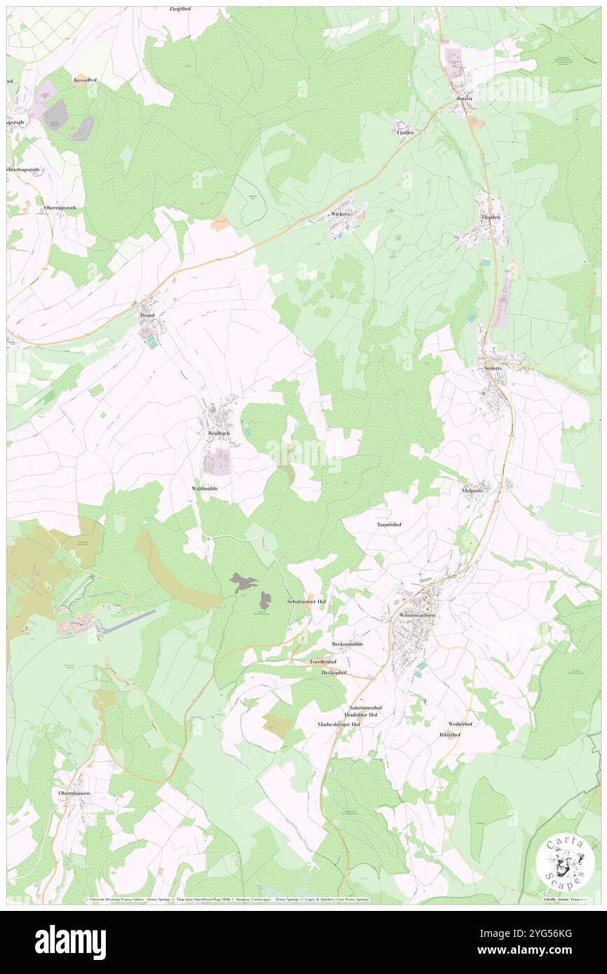 Unkenhof, Regierungsbezirk Kassel, DE, Deutschland, Hessen, n 50 31' 0'', N 9 58' 59'', Karte, Karte, Kartenausgabe 2024. Erkunden Sie Cartascapes, eine Karte, die die vielfältigen Landschaften, Kulturen und Ökosysteme der Erde enthüllt. Reisen Sie durch Zeit und Raum und entdecken Sie die Verflechtungen der Vergangenheit, Gegenwart und Zukunft unseres Planeten. Stockfoto