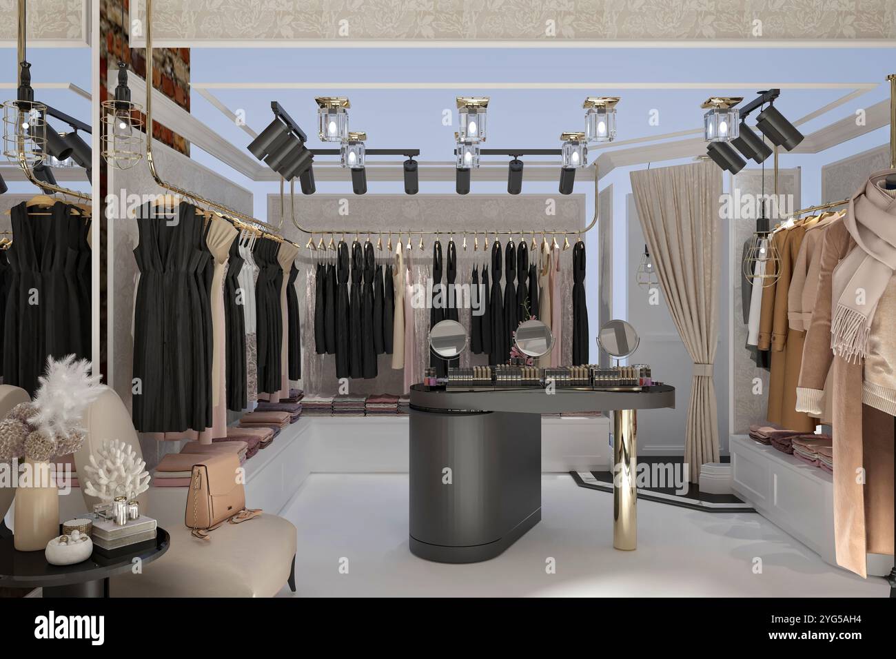 3D-Render Mode Shop Stockfoto