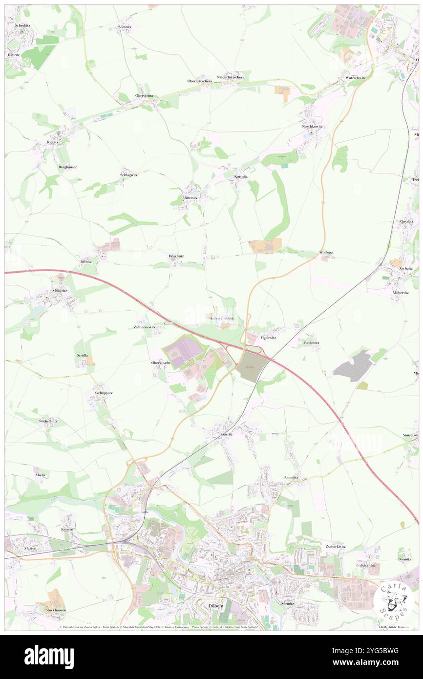 Niederranschuetz, DE, Deutschland, Sachsen, N 51 9' 38'', N 13 6' 56''', Karte, Cartascapes Map 2024 veröffentlicht. Erkunden Sie Cartascapes, eine Karte, die die vielfältigen Landschaften, Kulturen und Ökosysteme der Erde enthüllt. Reisen Sie durch Zeit und Raum und entdecken Sie die Verflechtungen der Vergangenheit, Gegenwart und Zukunft unseres Planeten. Stockfoto